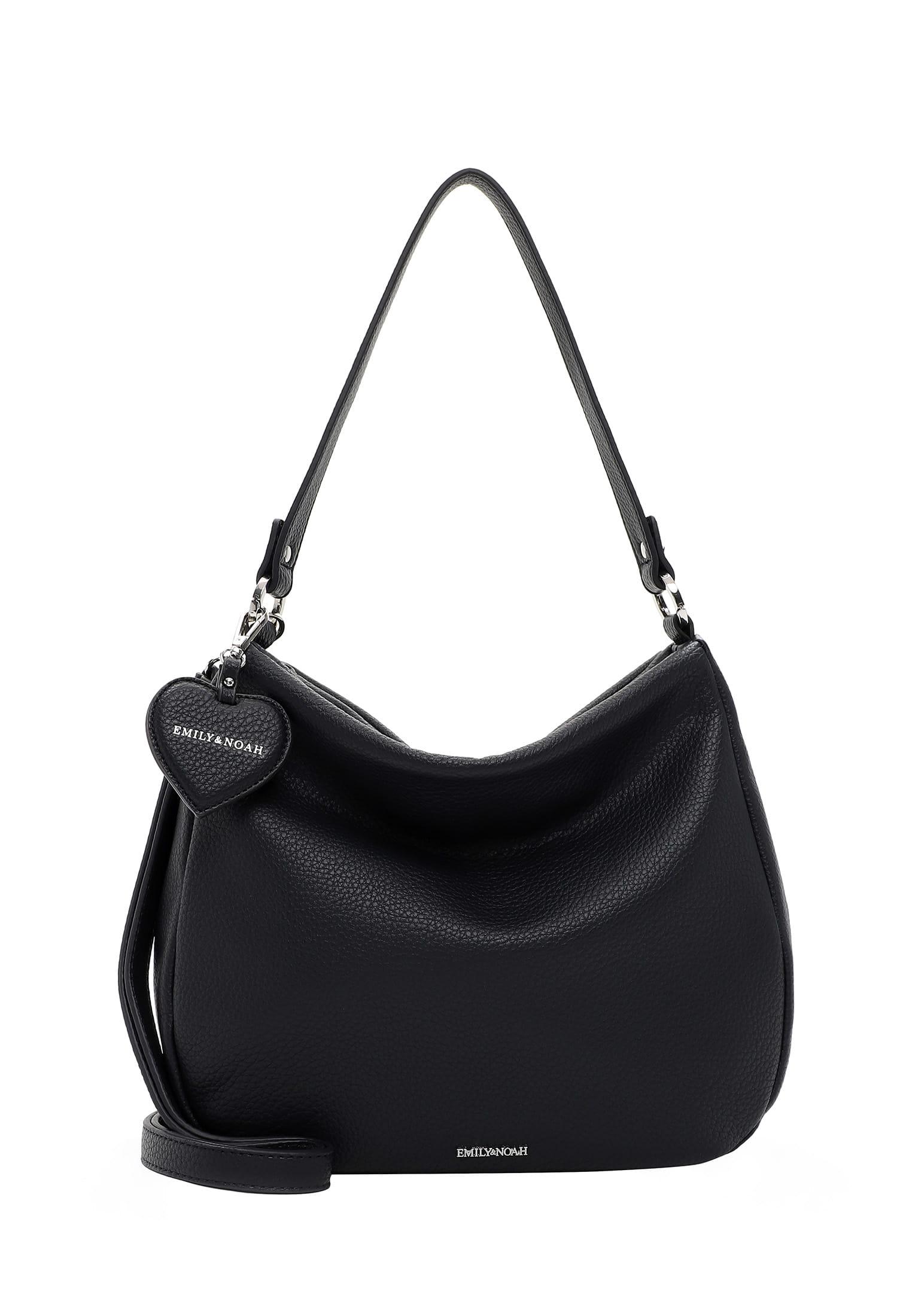 Beuteltasche Emily & Noah "Beutel E&N Enie", Damen, Gr. B/H/T: 34Cm X 29Cm X 10Cm 0, Blau (Blau 500), Polyurethan, Taschen Beuteltasche