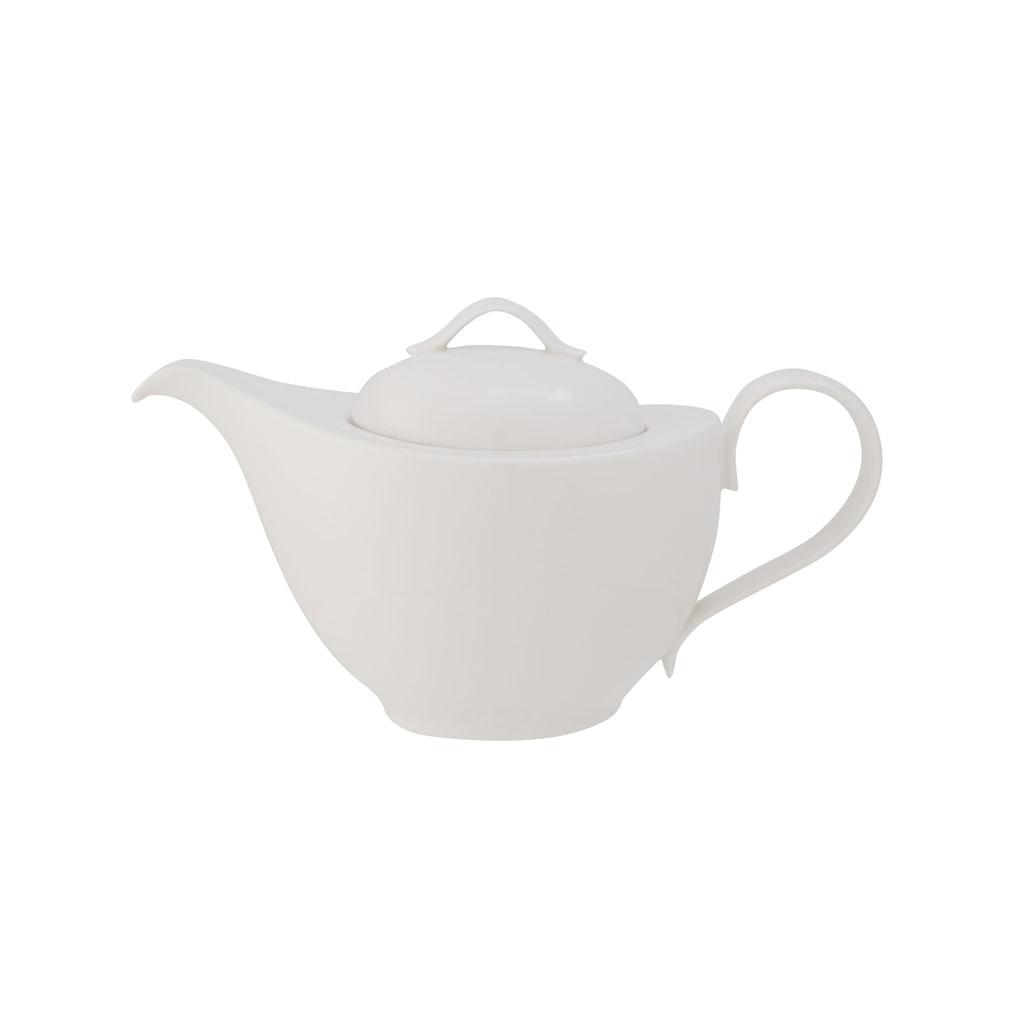 Teekanne Villeroy & Boch "Teekanne New Cottage Basic 1,1 L Weiß", Weiß, Kannen