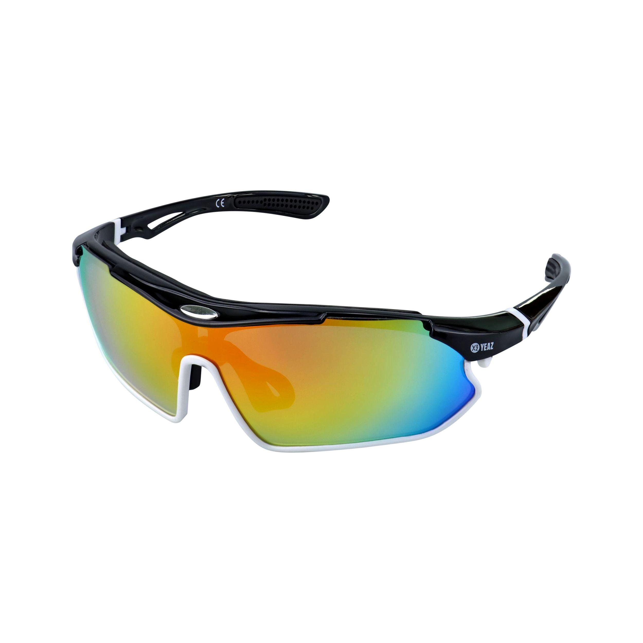 Sportbrille Yeaz "Sport-Sonnenbrille Schwarz/Weiß/Rot Sunray", Damen, Schwarz, Sonnenbrillen