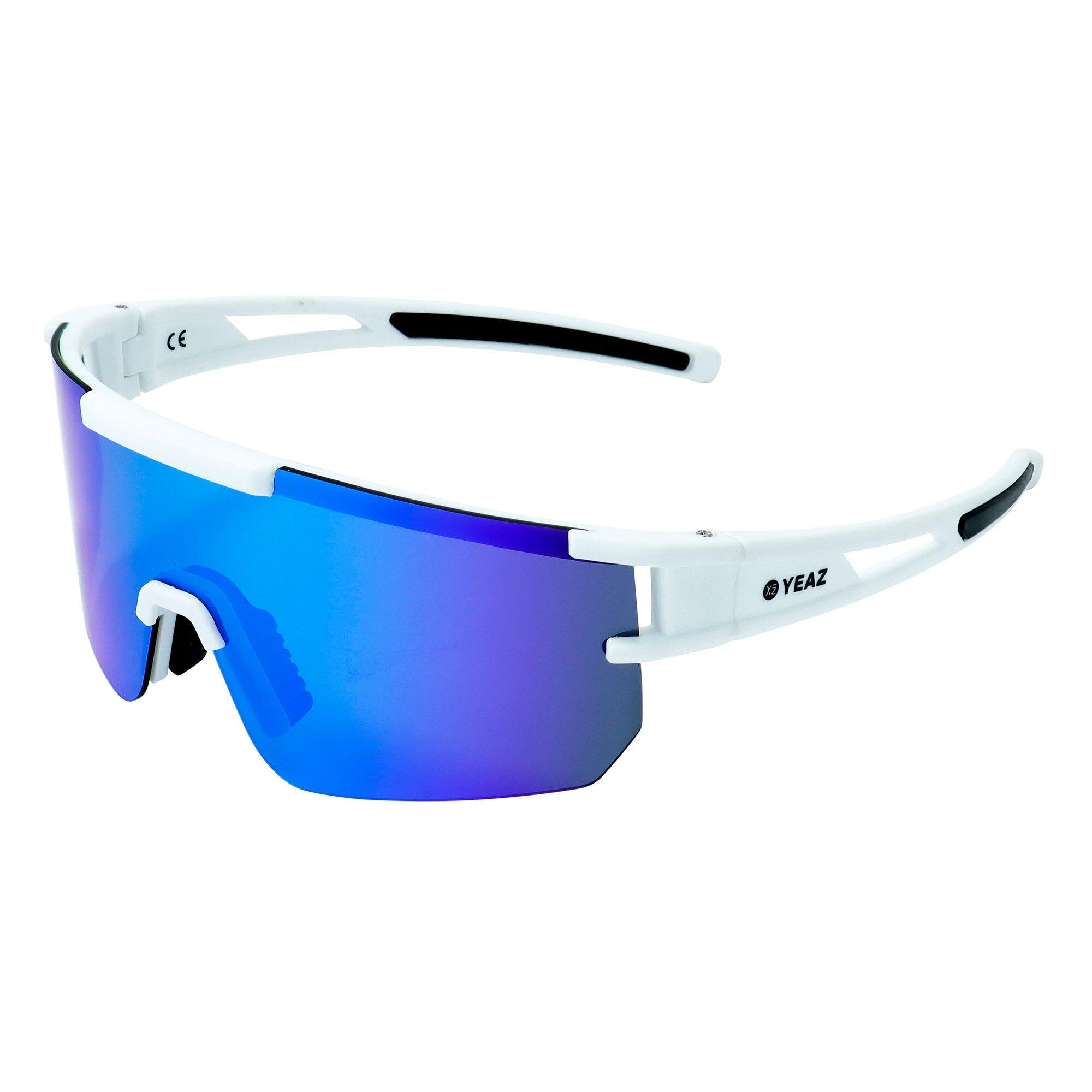 Sportbrille Yeaz "Sport-Sonnenbrille Bright White/Blue Sunspark", Damen, Blau, Sonnenbrillen
