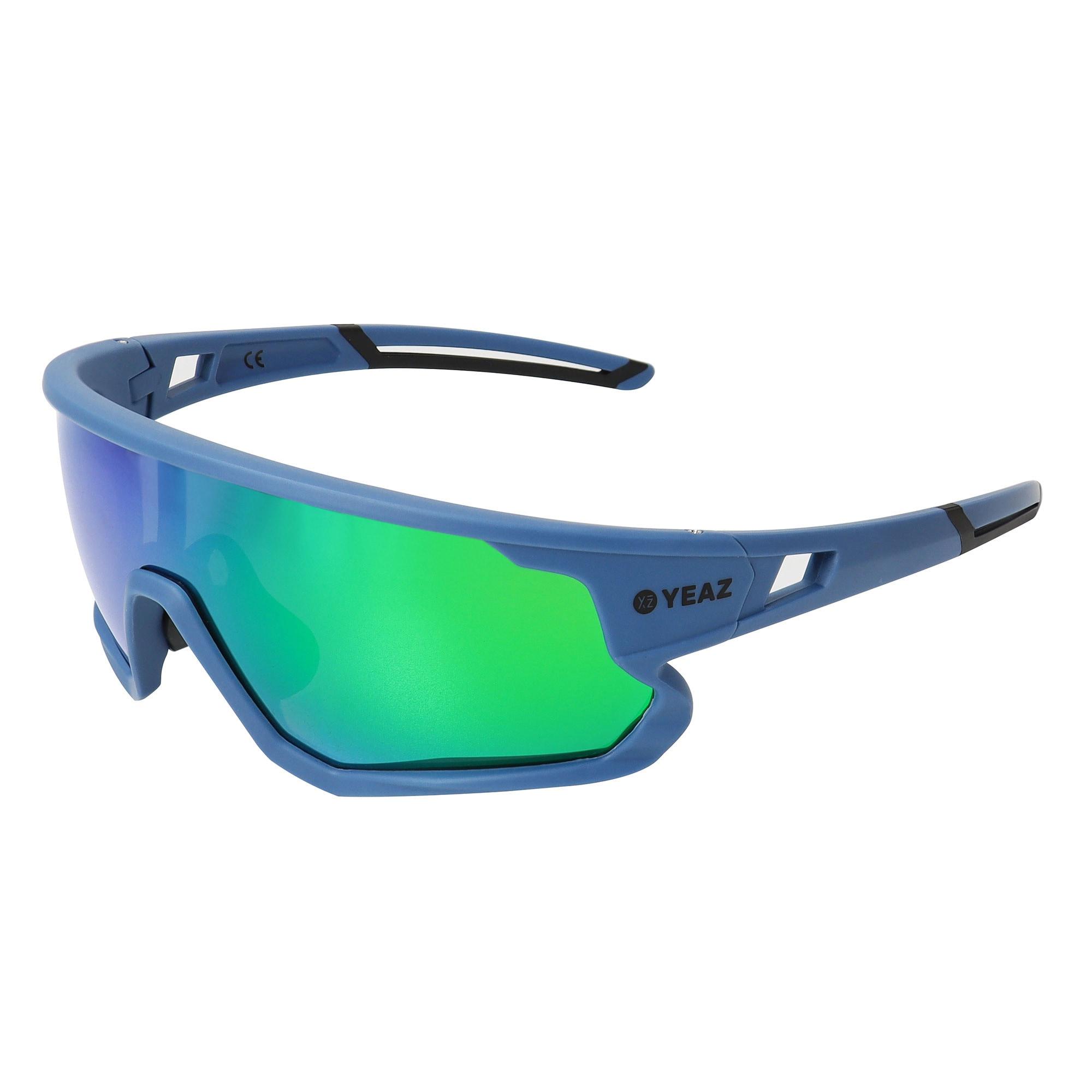 Sportbrille Yeaz "Sport-Sonnenbrille Cyan Blue/Green Sunrise", Damen, GrüN, Sonnenbrillen