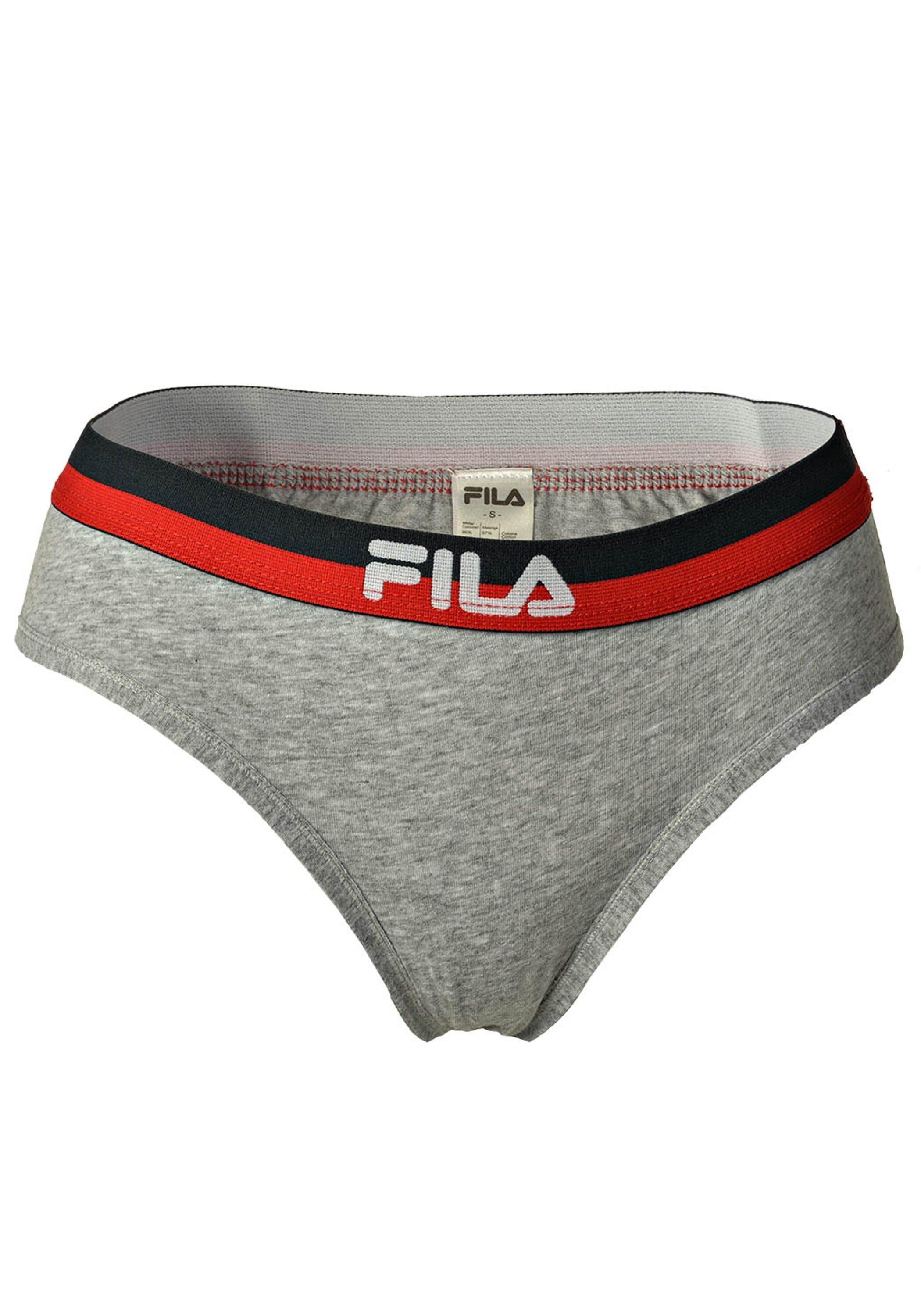 String Fila "String 1Er Pack", Damen, Gr. S, Grau, Obermaterial: 95% Baumwolle Co. 5% Elasthan El., Unterhosen String