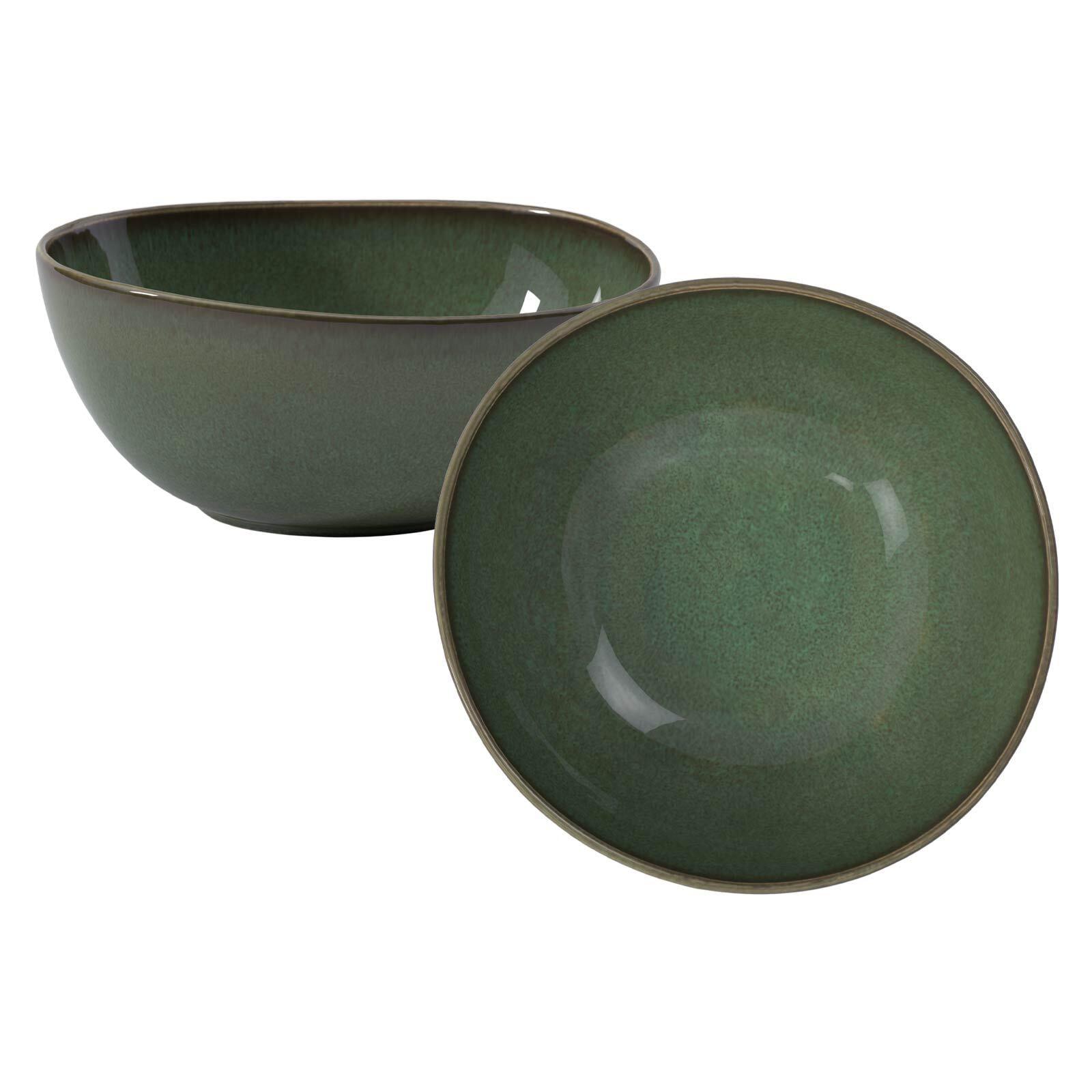 Schale "ServierschüSseln Lave 2,2 L 2Er Set", GrüN (Vert), Like. By Villeroy & Boch, SchüSseln, Schale