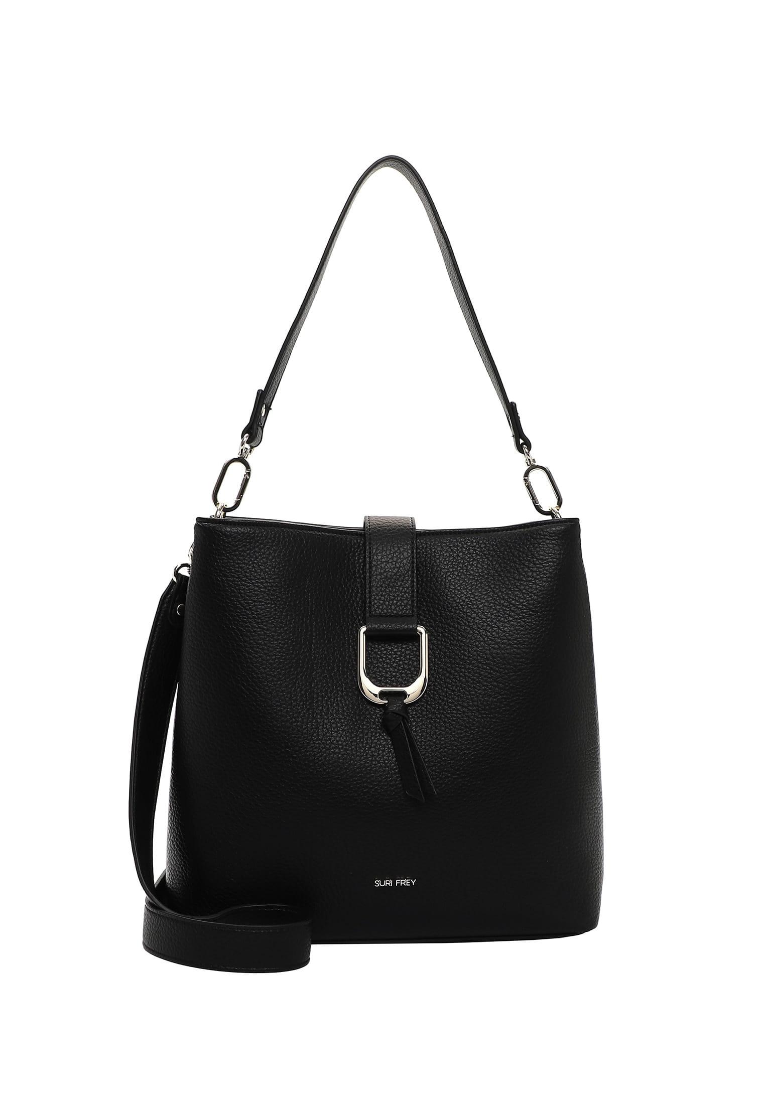 Beuteltasche Suri Frey "Beutel SFY Keely", Damen, Gr. B/H/T: 28Cm X 29Cm X 12,5Cm 0, Schwarz (Schwarz 100), Polyurethan, Taschen Beuteltasche