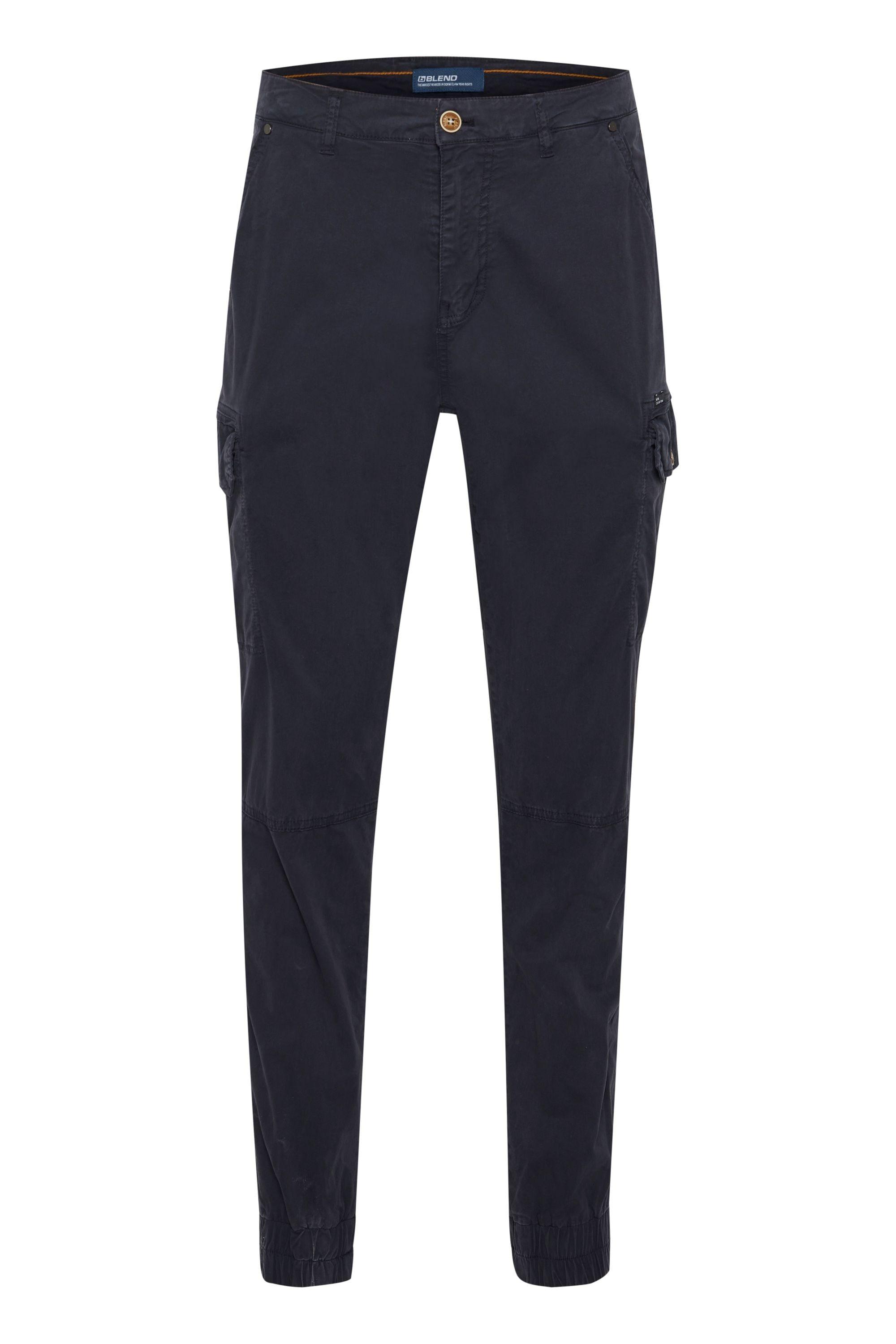 Cargohose Blend "Cargohose Bhnan", Herren, Gr. 32, LäNge 30, Blau (Schwarz Navy Blau), Obermaterial: 98% Baumwolle Co. 2% Elasthan El., Hosen Cargohose