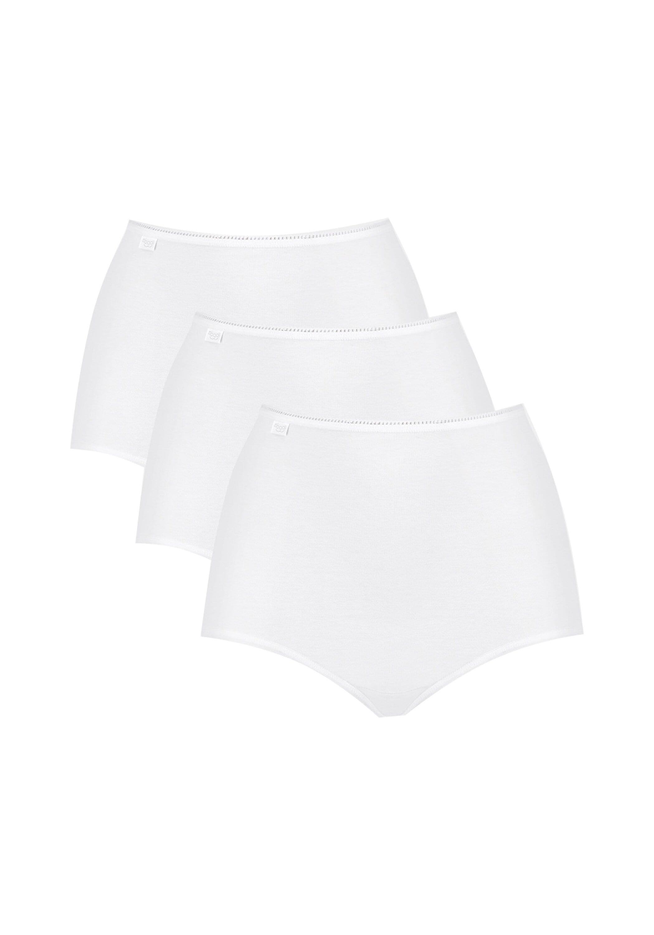 Slip Sloggi "Slip 3Er Pack", Damen, Gr. 52, Weiß, Obermaterial: 88% Polyamid Pa. 12% Elasthan El., Unterhosen Slip