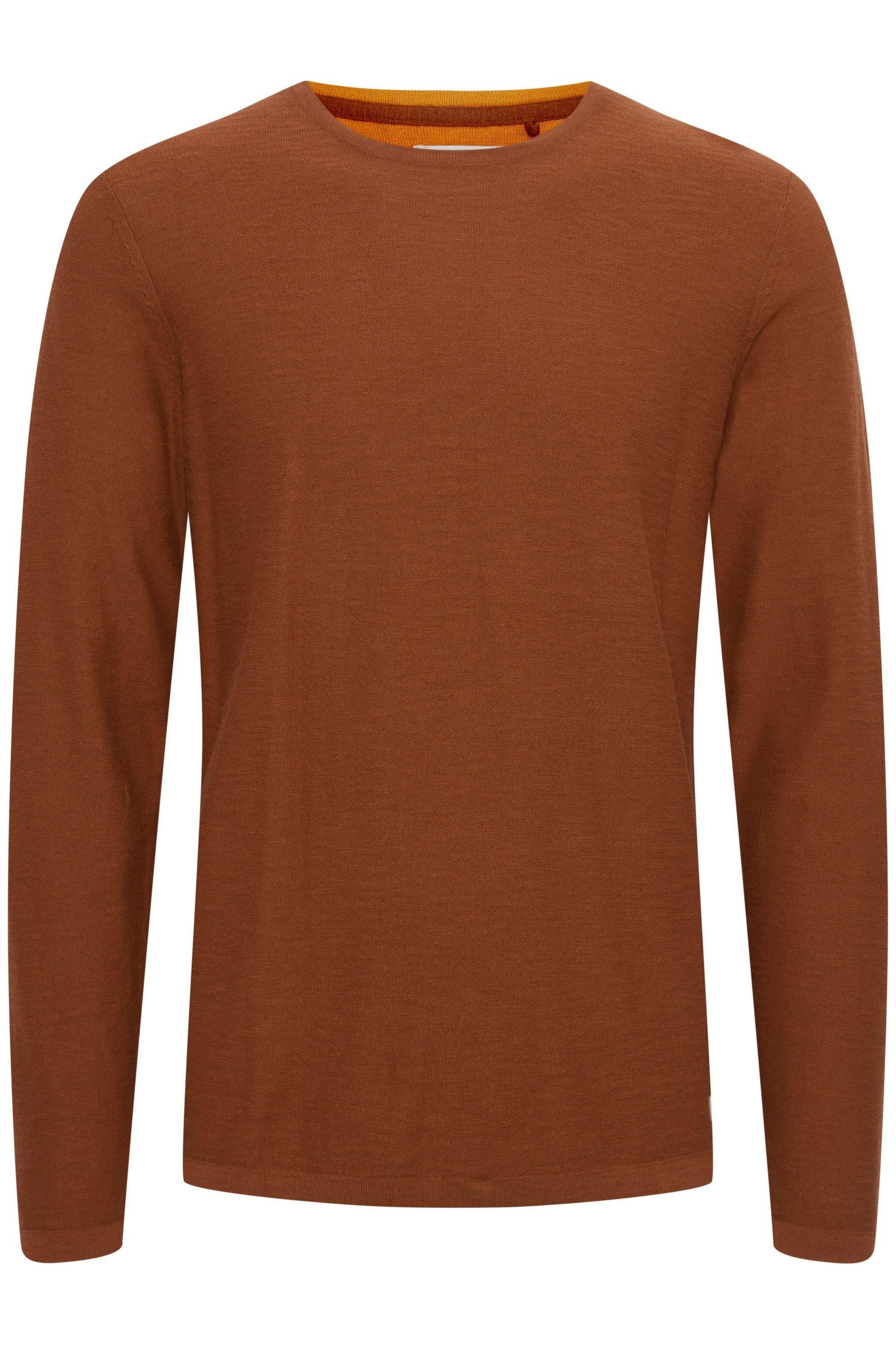 Strickfleece-Pullover Blend "Strickpullover Bhpullover", Herren, Gr. Xxl, Braun (Sequoia), Obermaterial: 100% Baumwolle Co., Pullover