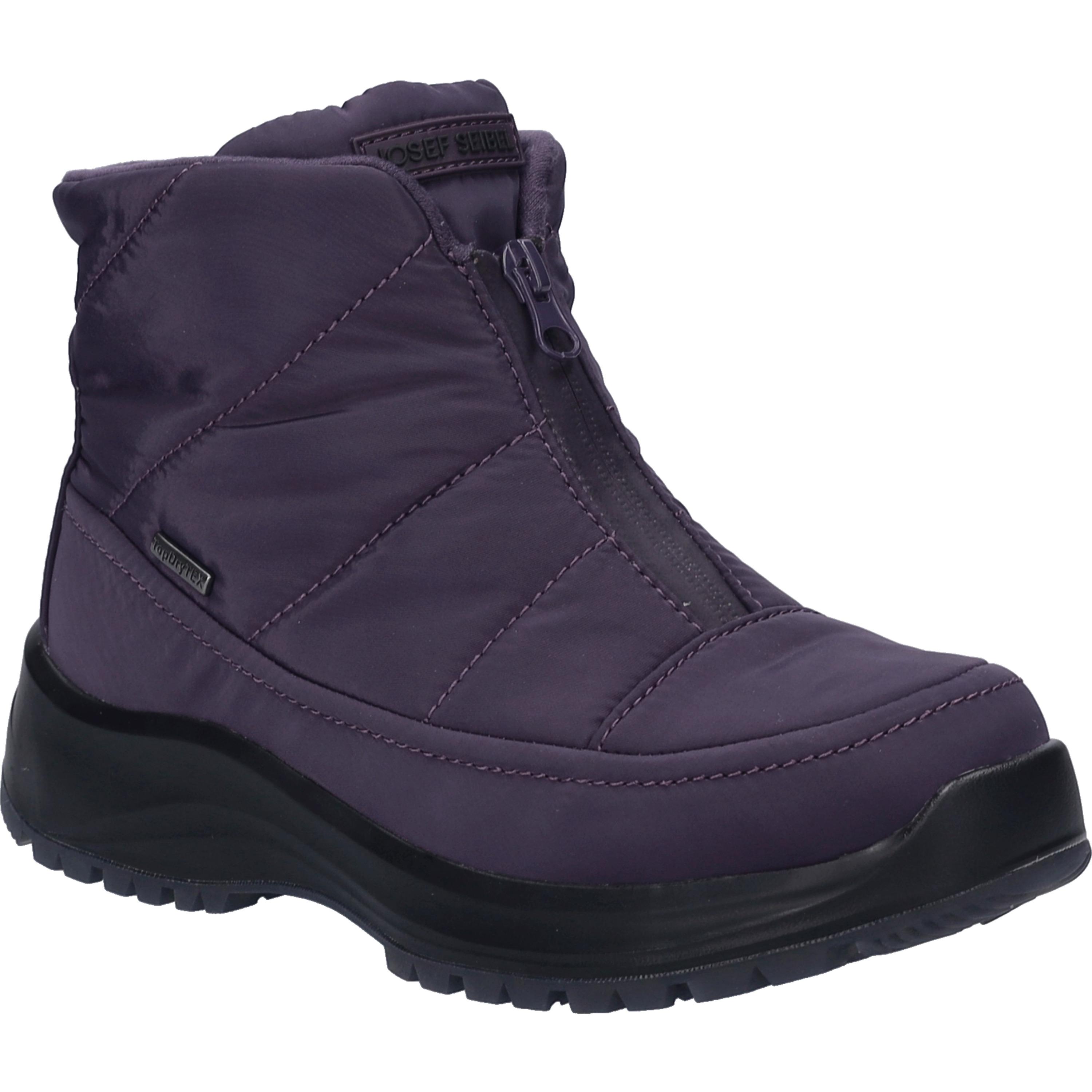 Stiefelette Josef Seibel "Colorado 55, Violet", Damen, Gr. 42, Lila (Violet), Obermaterial: 100% Textilmaterial Texmat., Schuhe Stiefelette