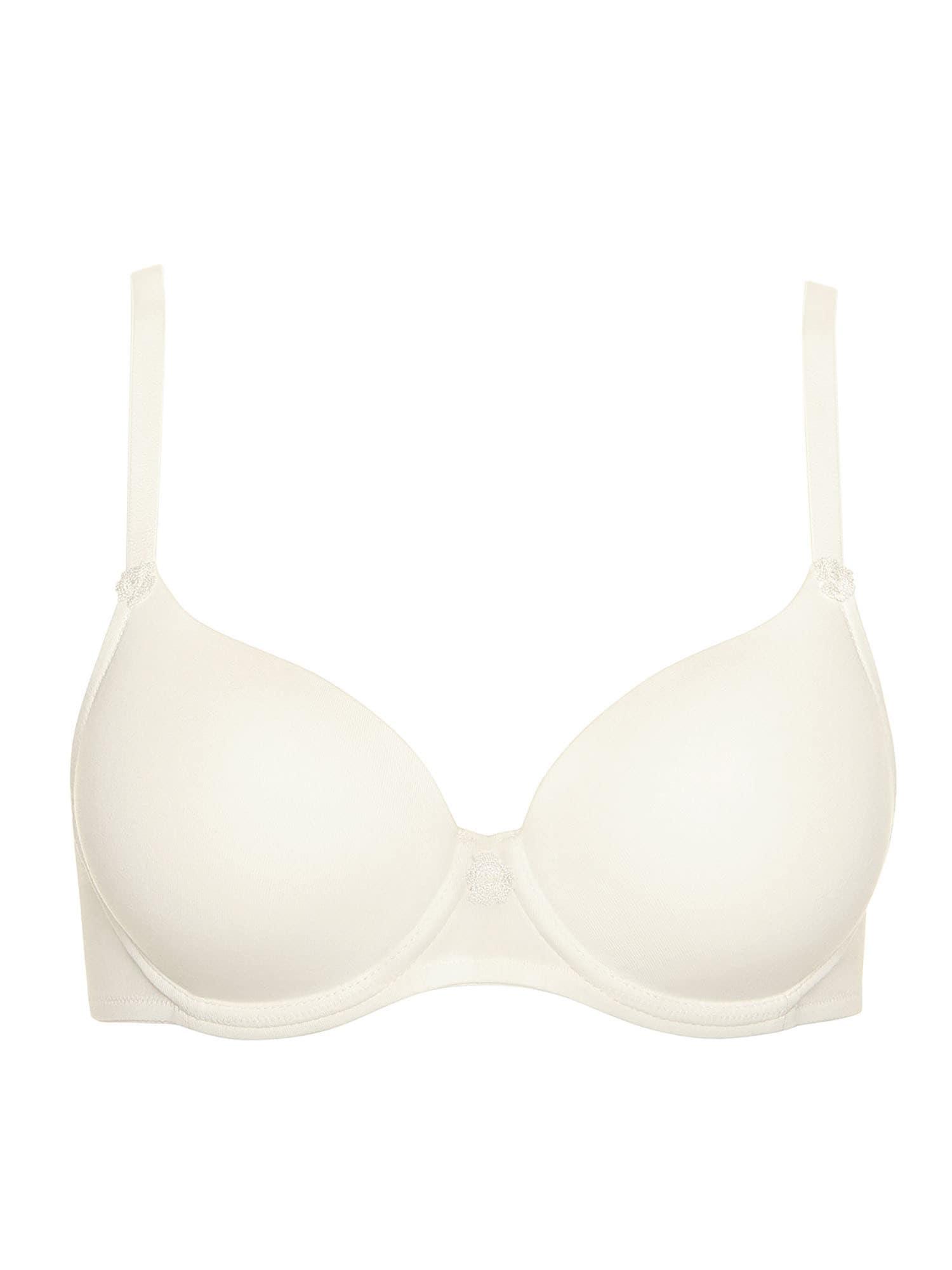 Schalen-Bh Lisca "Schalen Bh Ines", Damen, Gr. 75, Cup E, Beige (Cream), Stoff, Obermaterial: 95% Baumwolle Co. 5% Elasthan El., Bhs Schalen-Bh