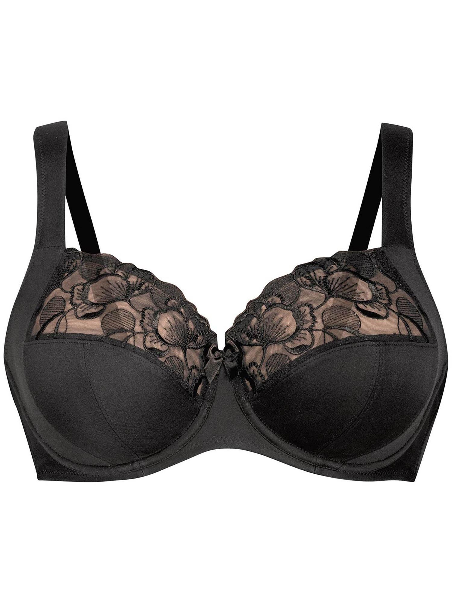 Entlastungs-Bh Anita "Komfort Bh Mit BüGel Lucia", Damen, Gr. 95, Cup F, Schwarz, Obermaterial: 51% Polyester Pes. 40% Polyamid Pa. 9% Elasthan El., Bhs Entlastungs-Bh