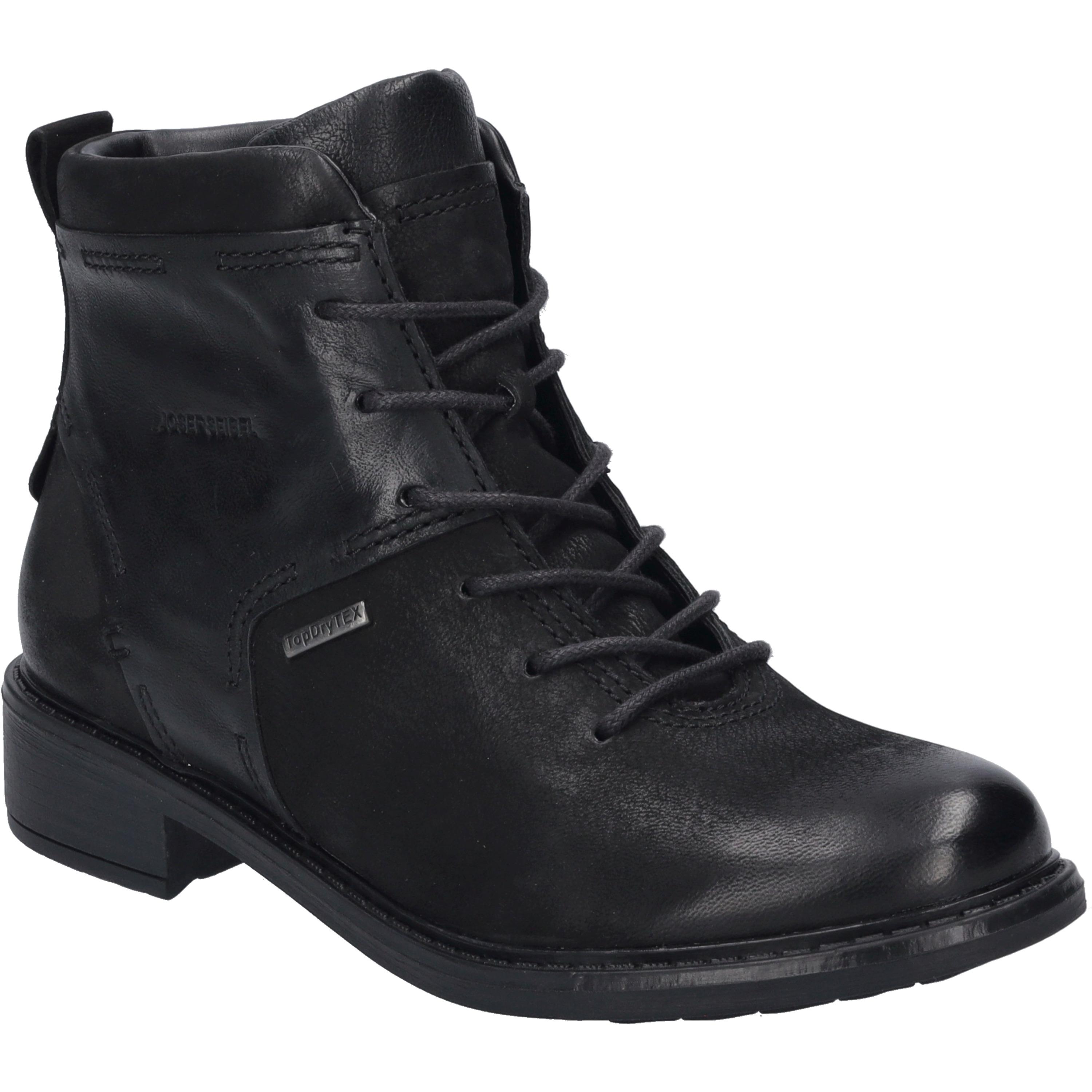 Stiefelette Josef Seibel "Selena 50, Schwarz", Damen, Gr. 38, Schwarz, Obermaterial: 100% Rindsleder Leather Cow., Schuhe Stiefelette