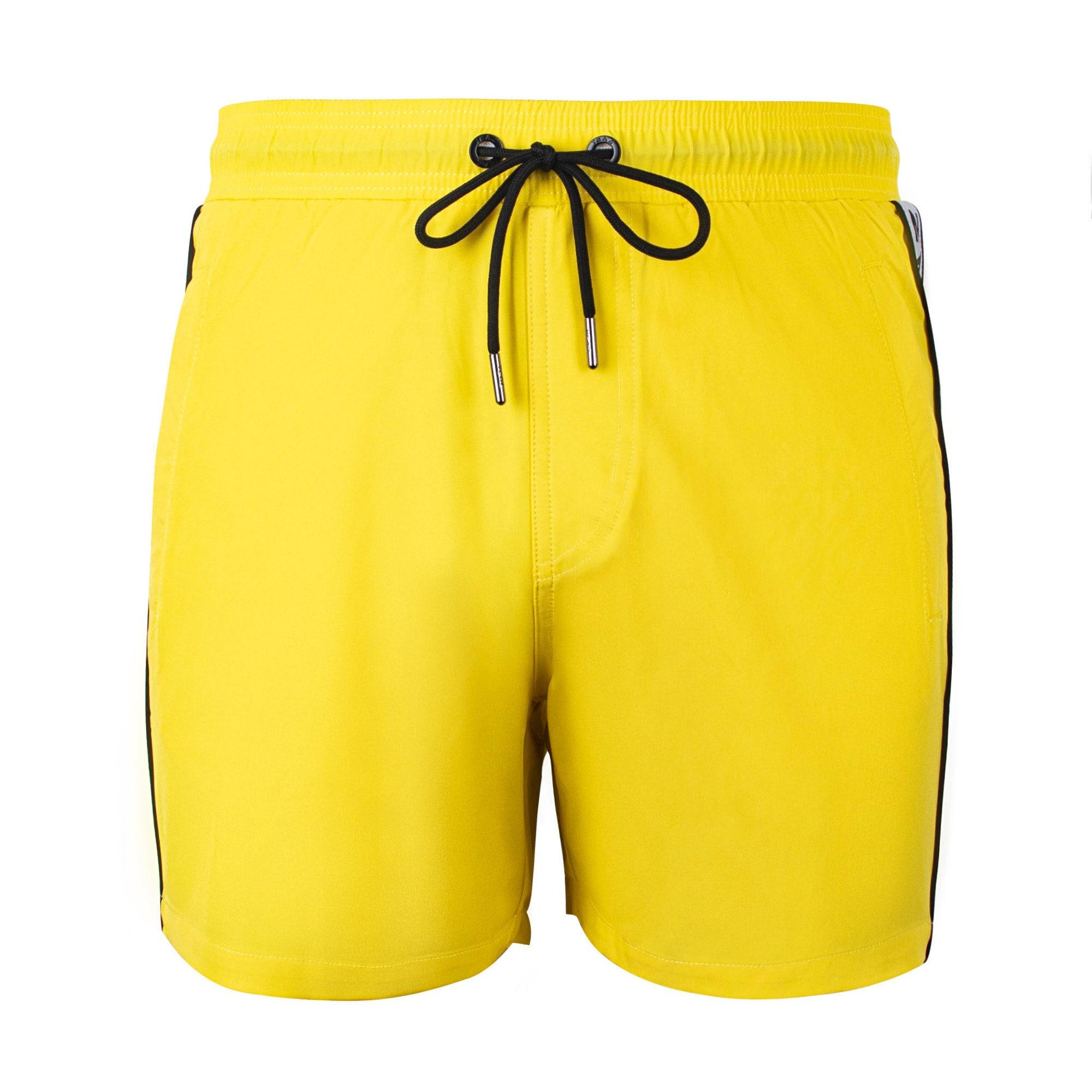Badeshorts Yeaz "Badeshorts Seabeat", Herren, Gr. L, Us, Gelb, Obermaterial: 92% Polyester Pes. 8% Elasthan El., Badehosen Badeshorts