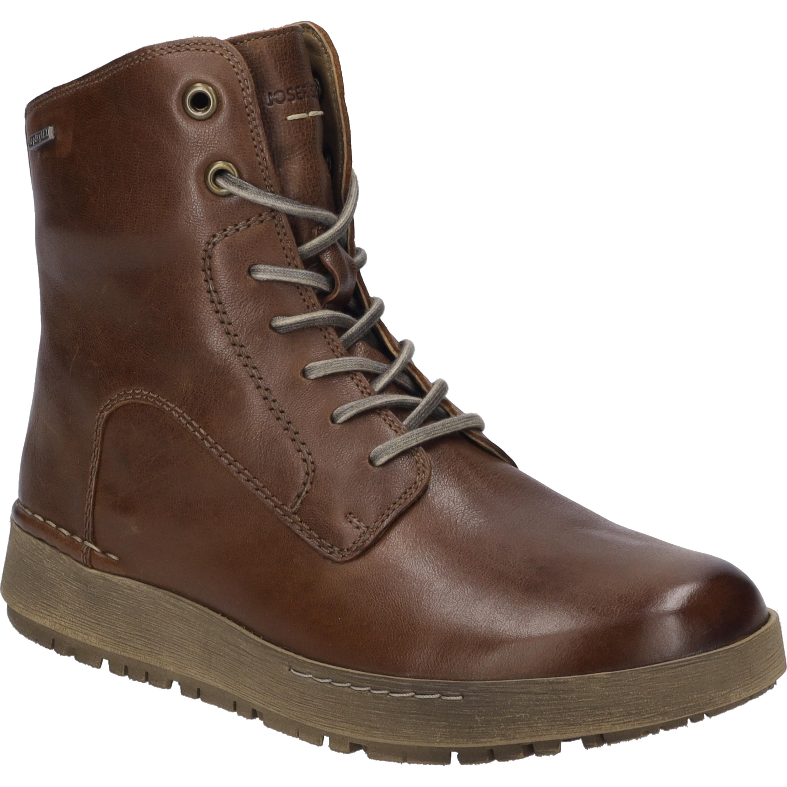 Stiefelette Josef Seibel "Anna 51, Castagne", Damen, Gr. 38, Braun (Castagne), Obermaterial: 100% Rindsleder Leather Cow., Schuhe Stiefelette