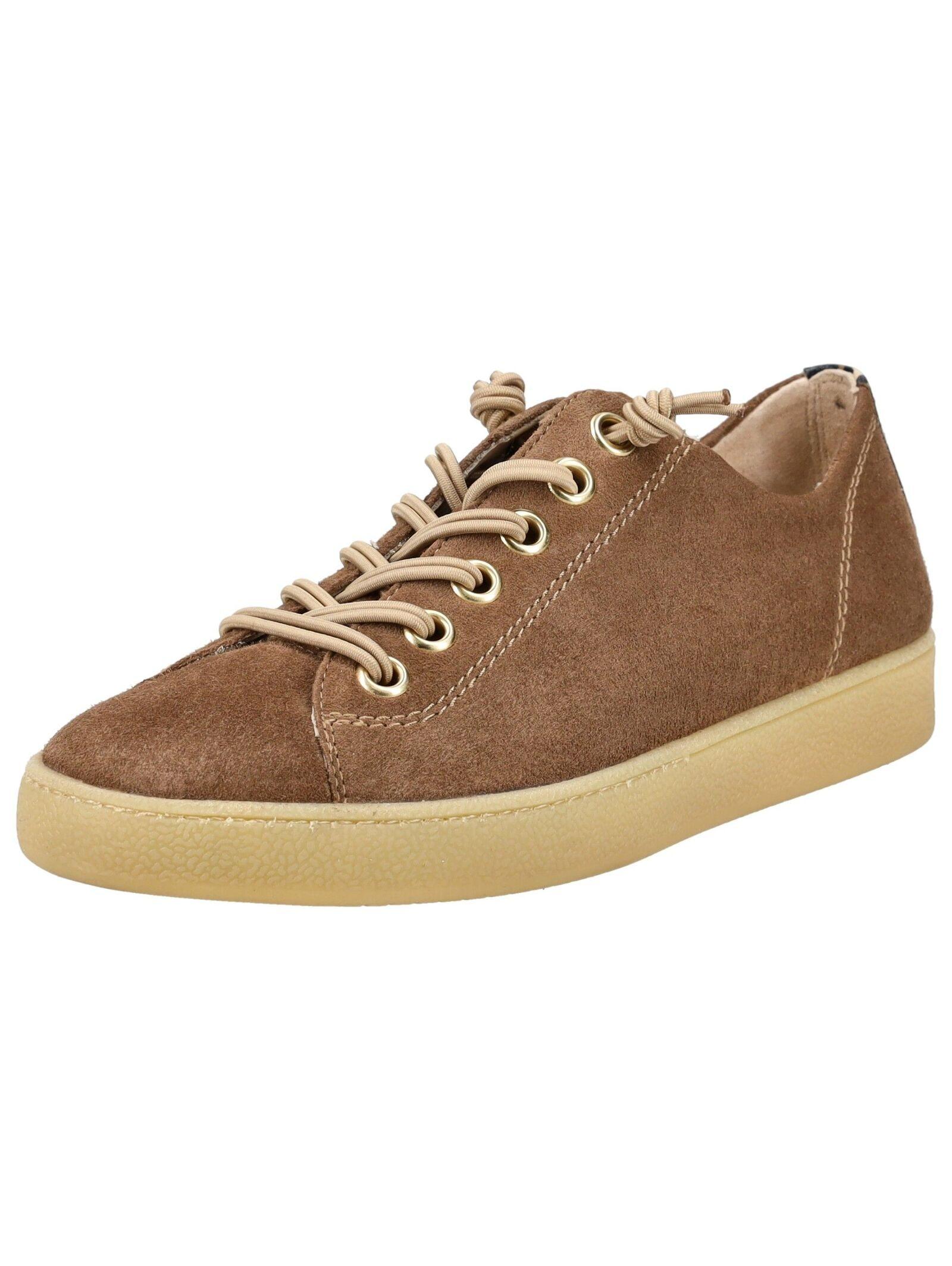 Sneaker Paul Green "Paul Green Sneaker Leder", Damen, Gr. 38, Desert, Leder, Schuhe Sneaker