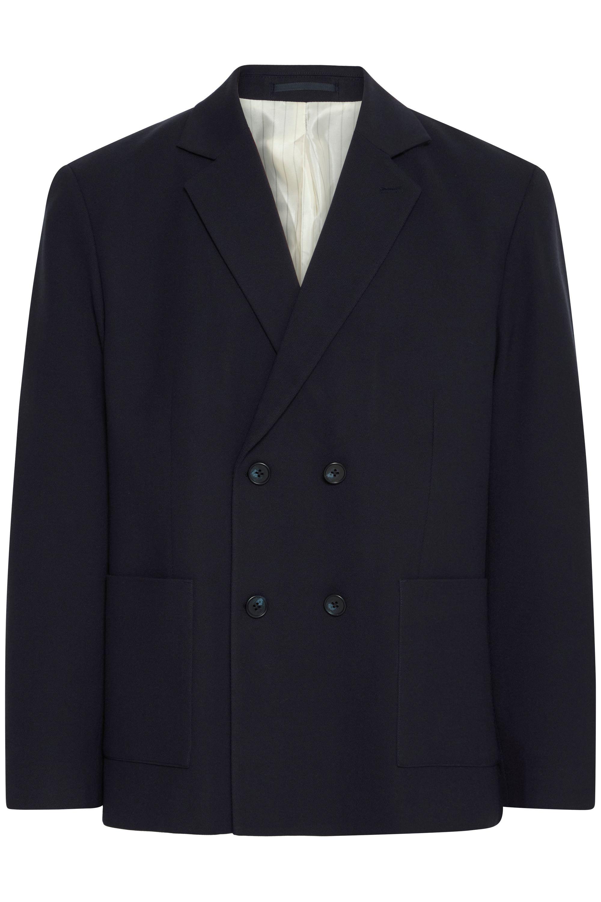 Sakko Casual Friday "Sakko Cftriton", Herren, Gr. 48, Blau (Schwarz Navy), Obermaterial: 68% Polyester Pes. 30% Viskose Cv. 2% Elasthan El., Sakkos Sakko