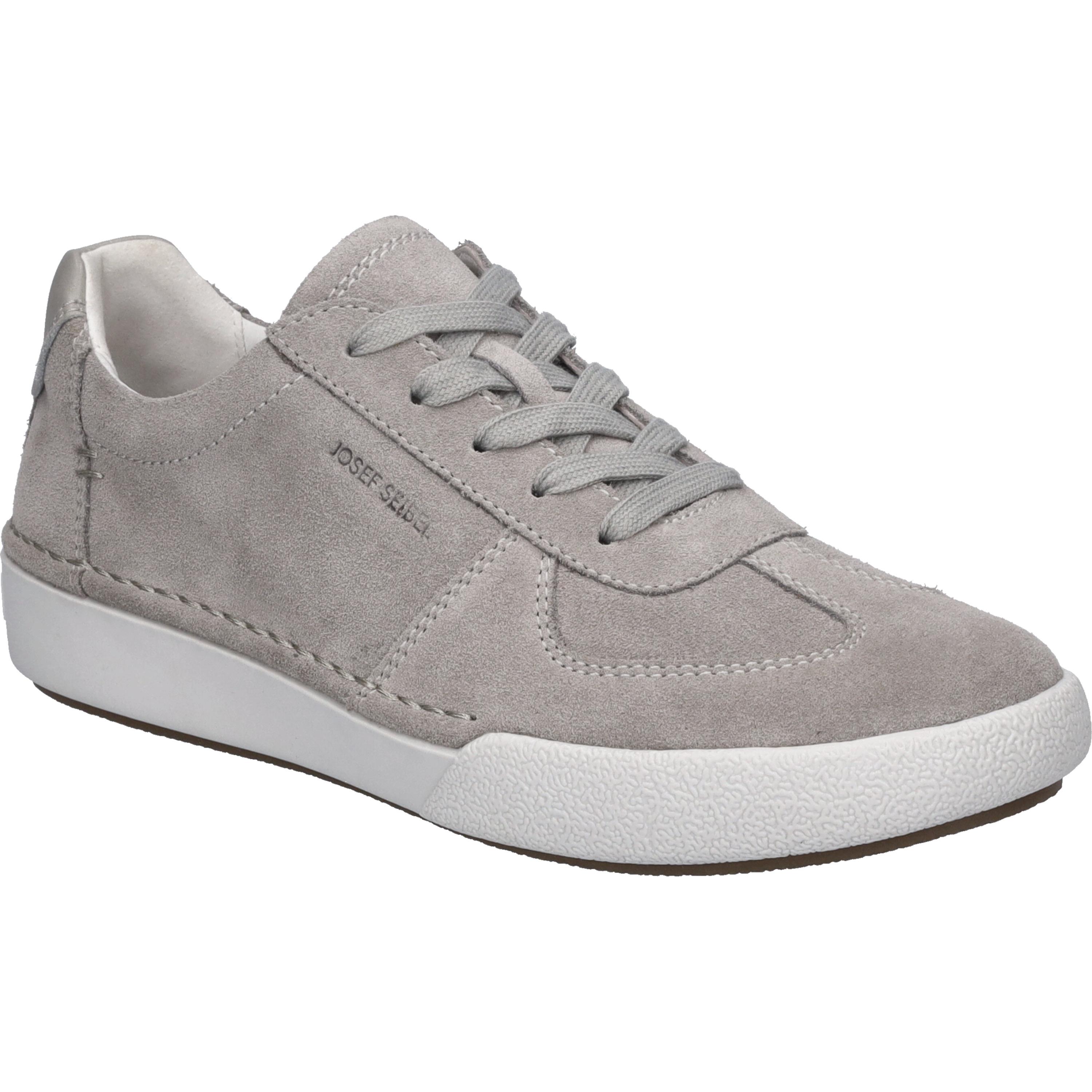Sneaker Josef Seibel "Claire 07, Hellgrau", Damen, Gr. 41, Grau (Hellgrau), Obermaterial: 100% Rindsleder Leather Cow., Schuhe Sneaker