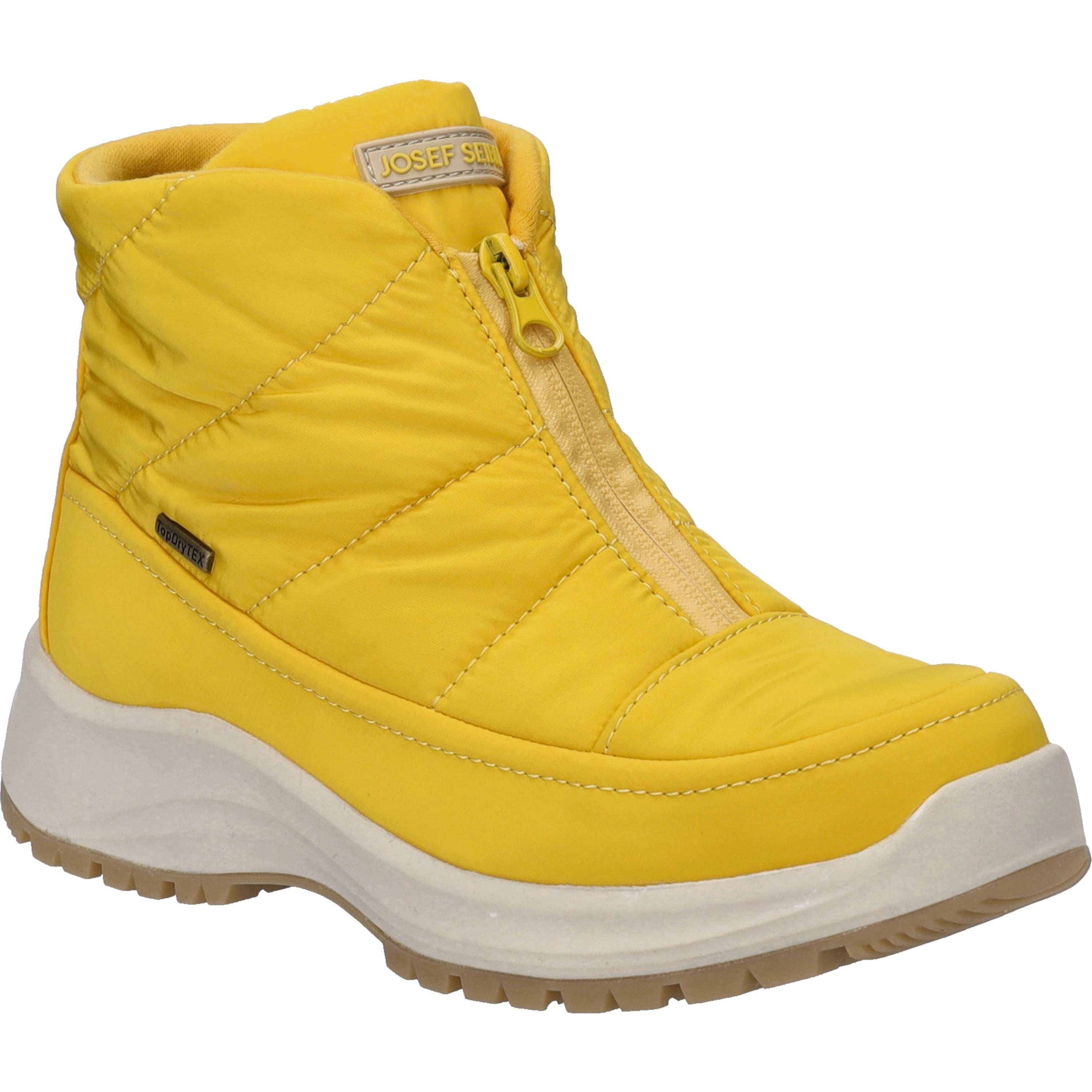 Stiefelette Josef Seibel "Colorado 55, Safran", Damen, Gr. 36, Gelb (Safran), Obermaterial: 100% Textilmaterial Texmat., Schuhe Stiefelette