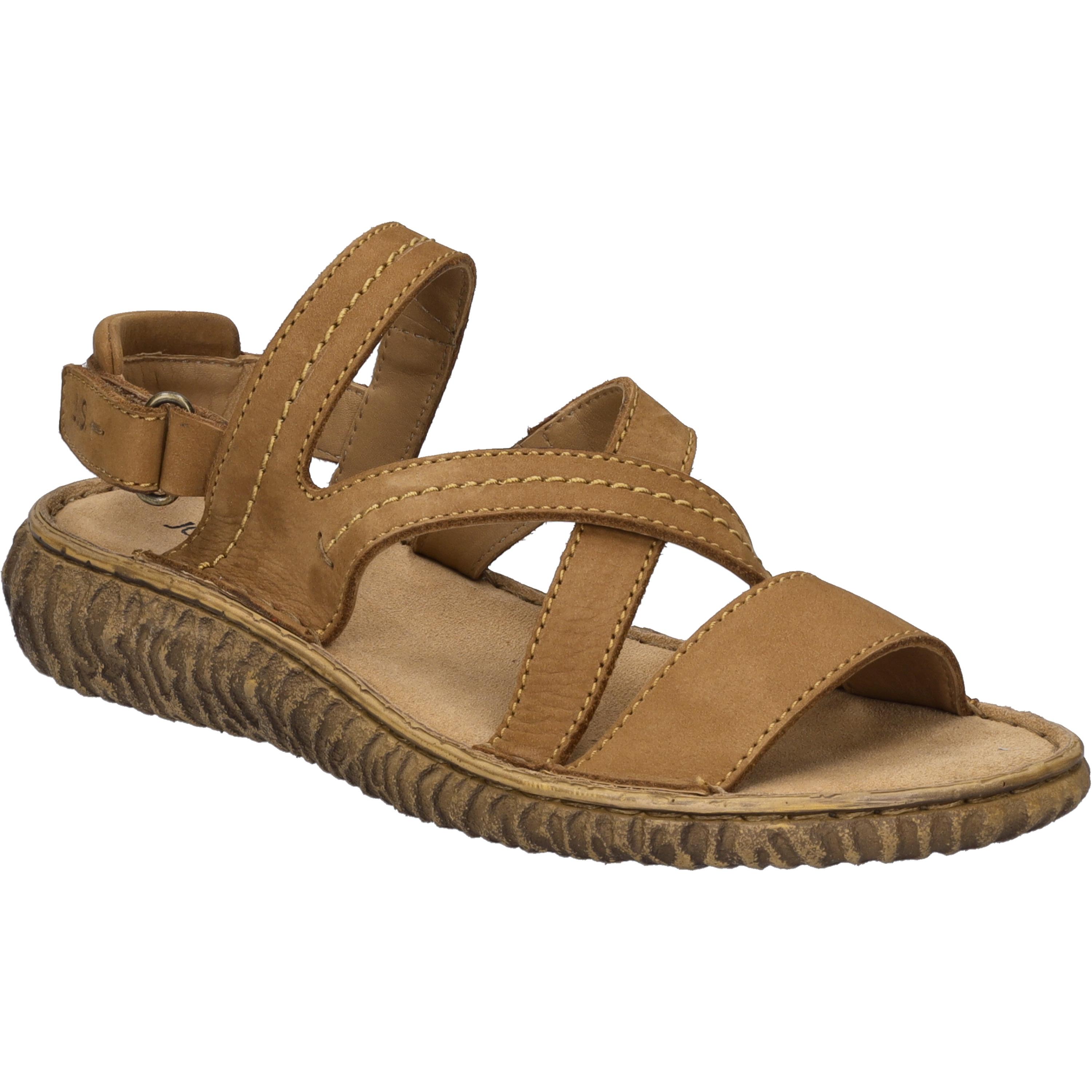 Sandale Josef Seibel "Ronja 05, Castagne", Damen, Gr. 41, Braun (Castagne), Obermaterial: 100% Rindsleder Leather Cow., Schuhe Sandale