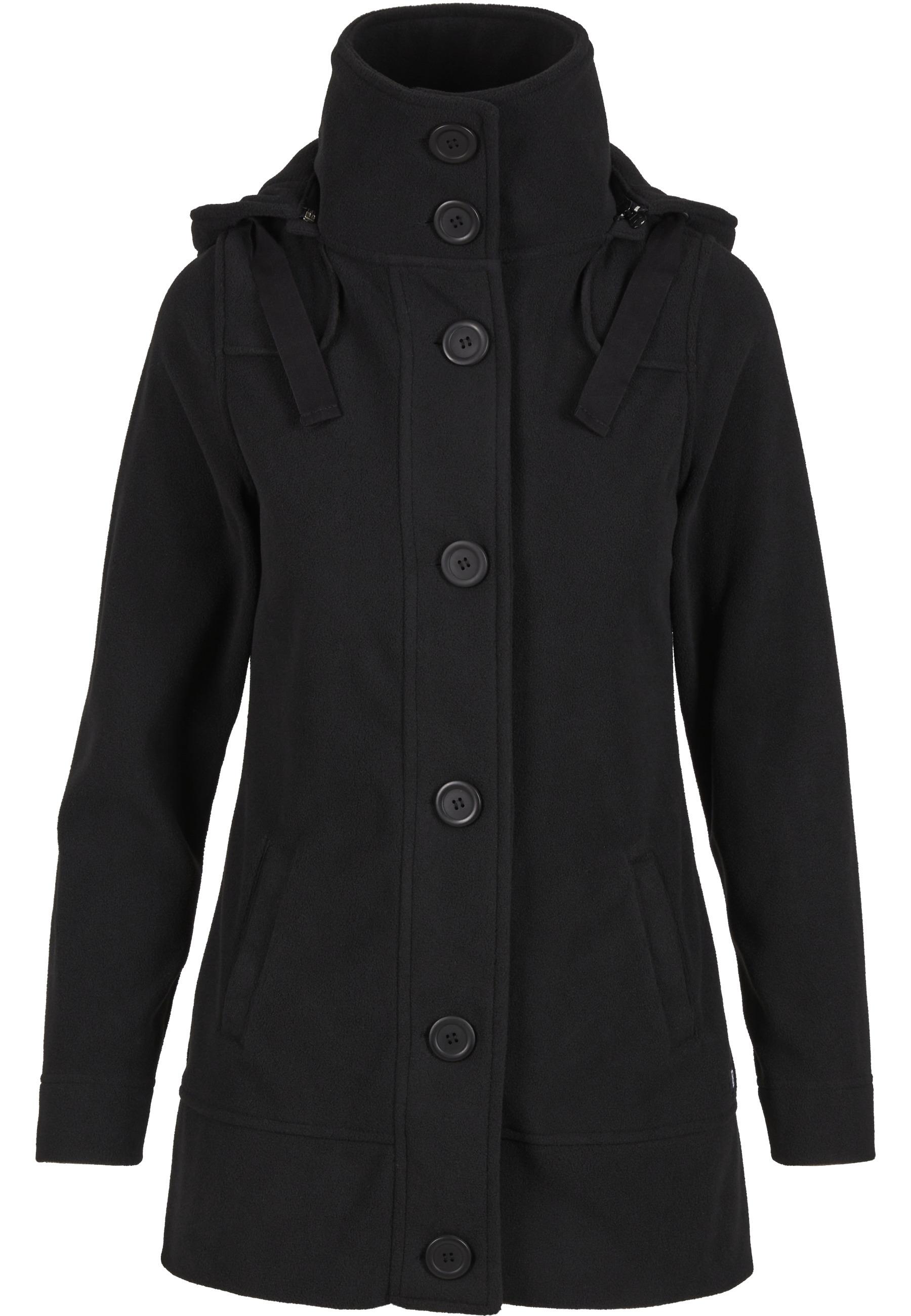 Winterjacke Brandit "Brandit Damen Women Square Fleece Jacket", Damen, Gr. 3XL, Schwarz, 100% Polyester, Unifarben, Normal, Rundhals, Jacken Winterjacke