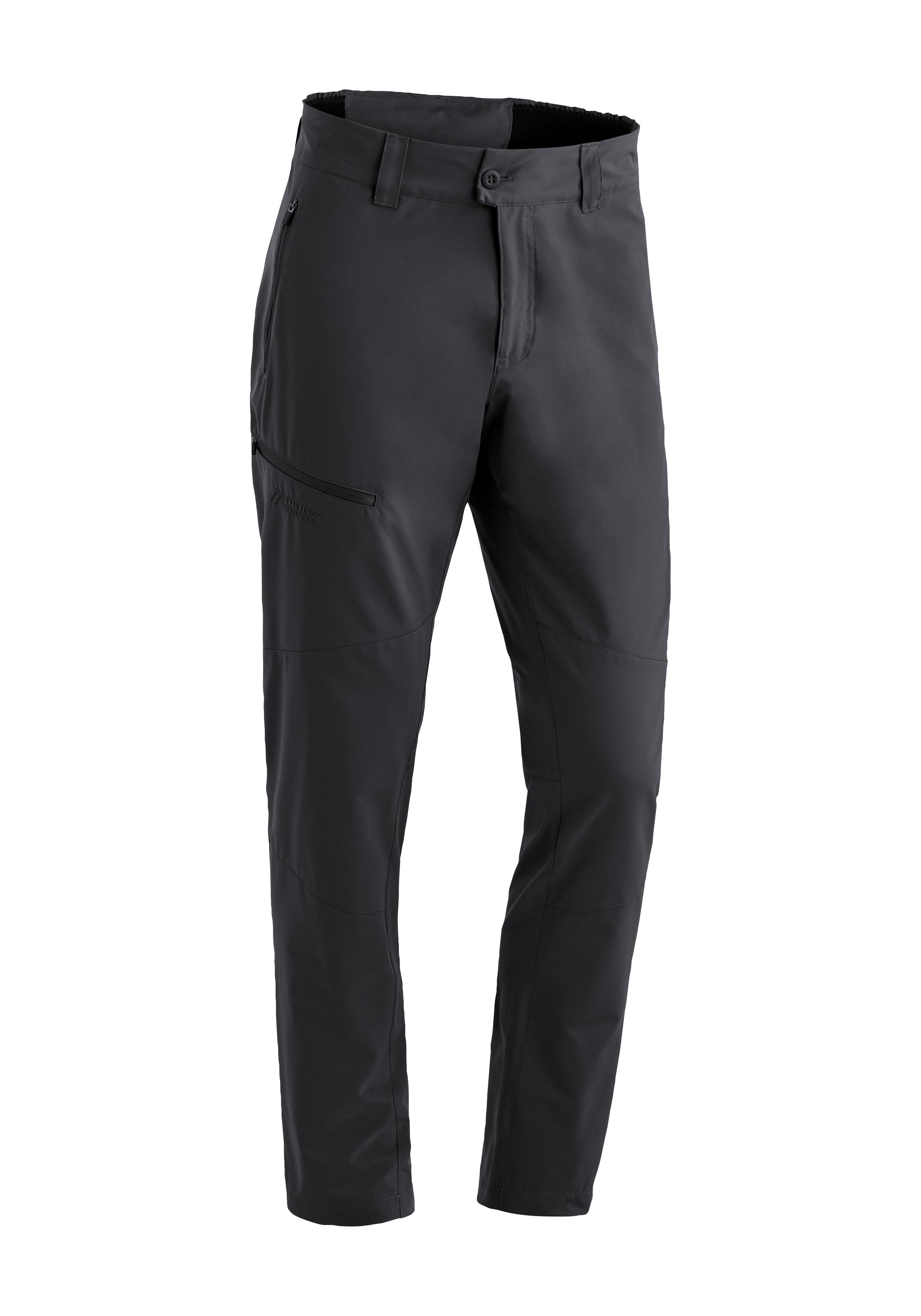 Outdoorhose Maier Sports "Nil Loop", Herren, Gr. 54, NormalgrößEn, Schwarz, 100& Polyester, Hosen Outdoorhose, Herren Wanderhose, Atmungsaktive Funktionshose, Regular Fit