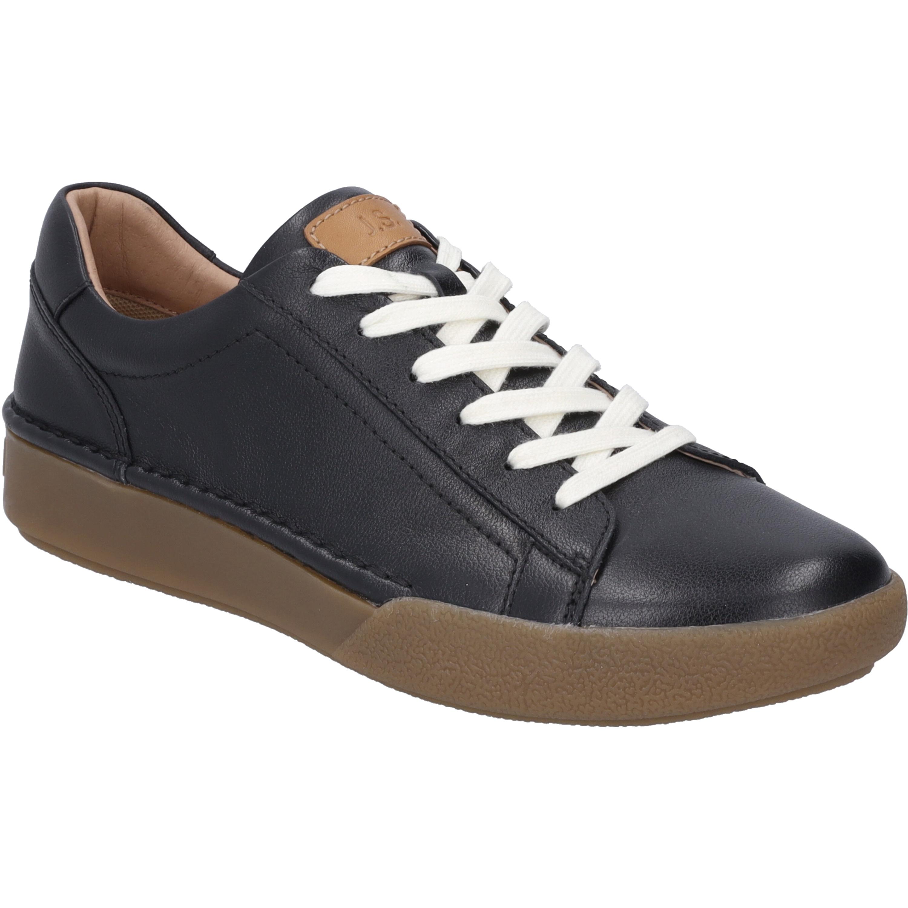 Sneaker Josef Seibel "Claire 01, Schwarz-Kombi", Damen, Gr. 38, Schwarz (Schwarz, Kombi), Obermaterial: 100% Rindsleder Leather Cow., Schuhe Sneaker