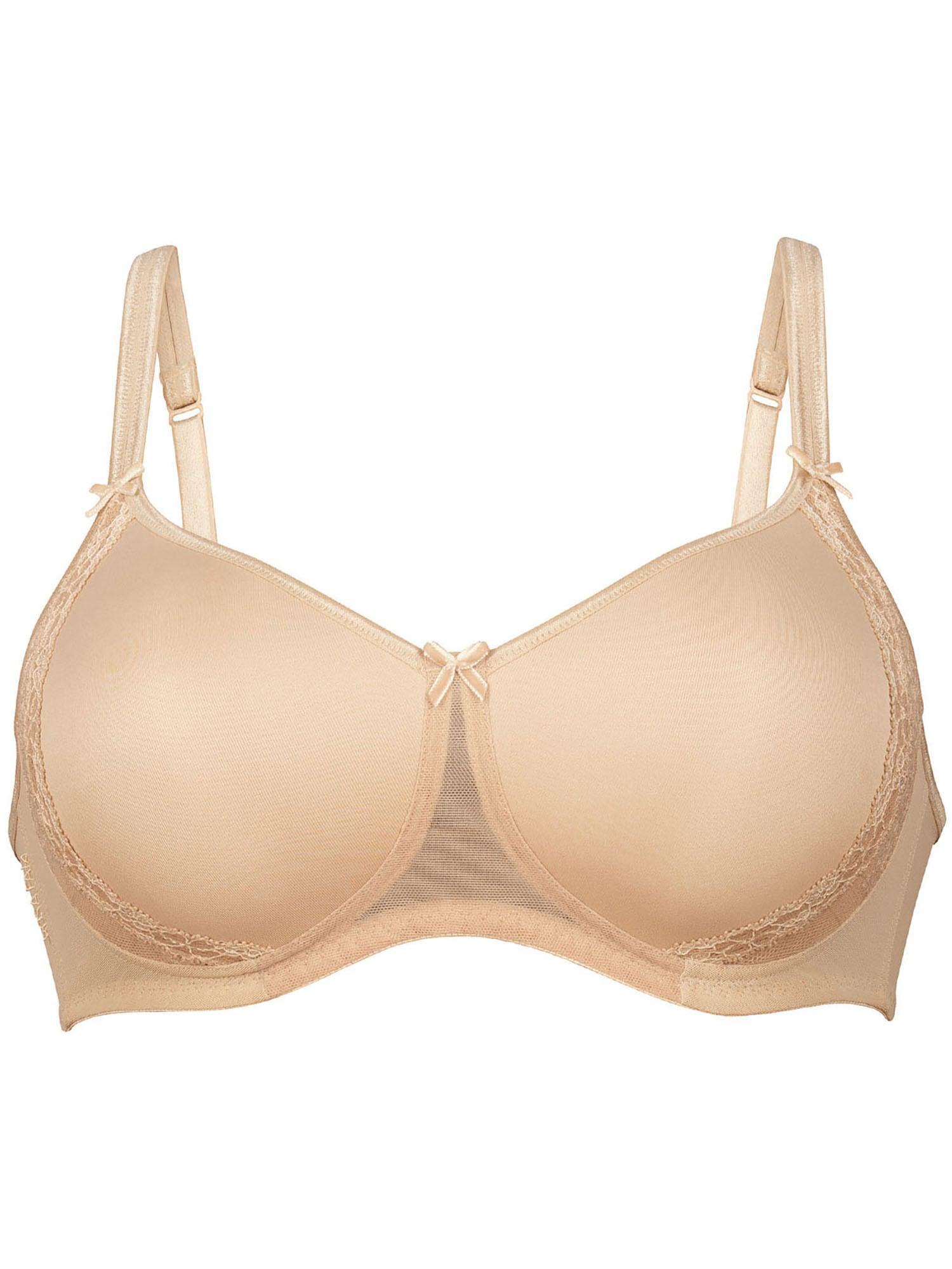 T-Shirt-Bh Anita "Soft Bh Mit Schale Lace Rose", Damen, Gr. 80, Cup G, Beige (Desert), Obermaterial: 50% Polyamid Pa. 30% Polyester Pes. 20% Elasthan El., Bhs T-Shirt-Bh
