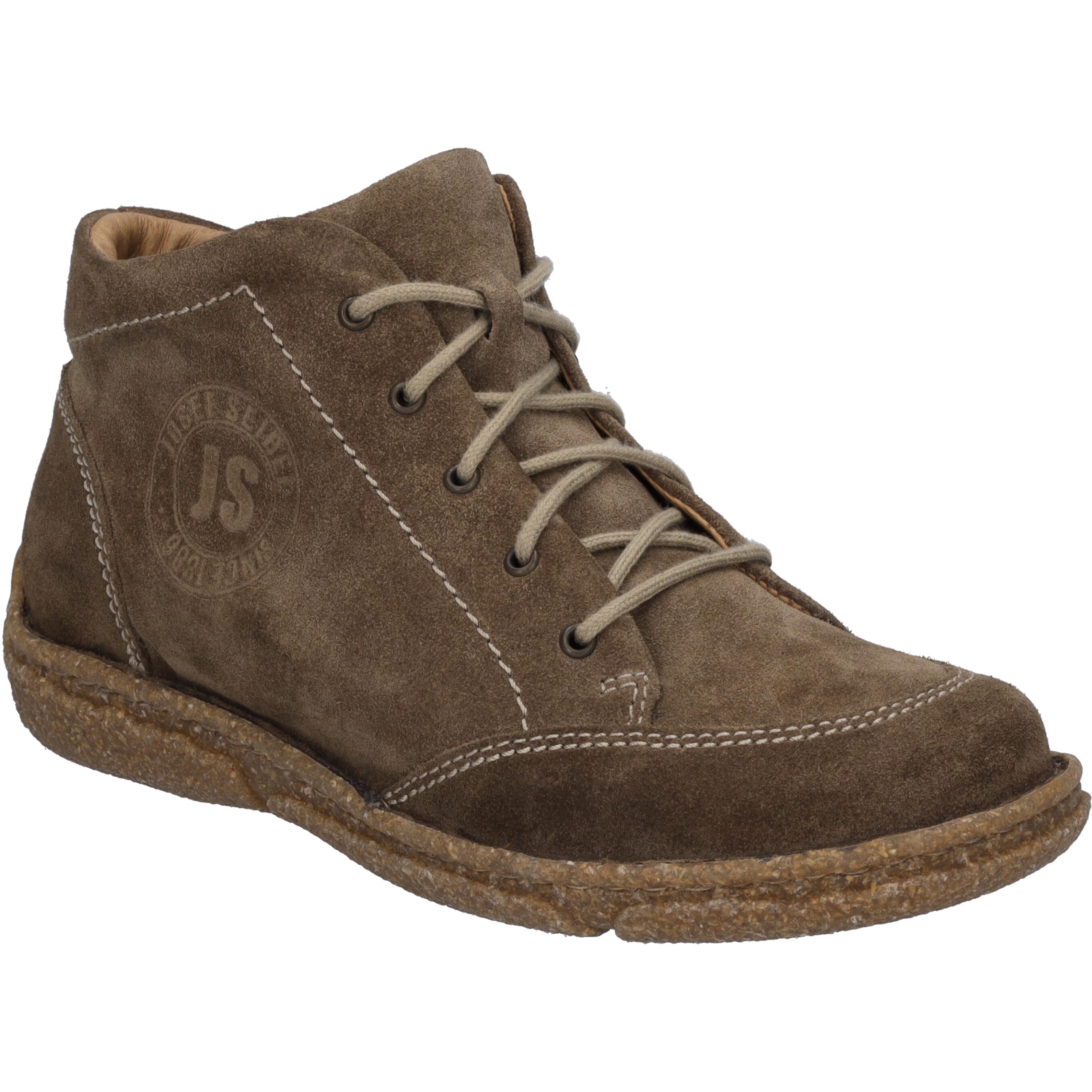 Stiefelette Josef Seibel "Neele 01, Taupe", Damen, Gr. 37, Grau (Taupe), Obermaterial: 100% Rindsleder Leather Cow., Schuhe Stiefelette