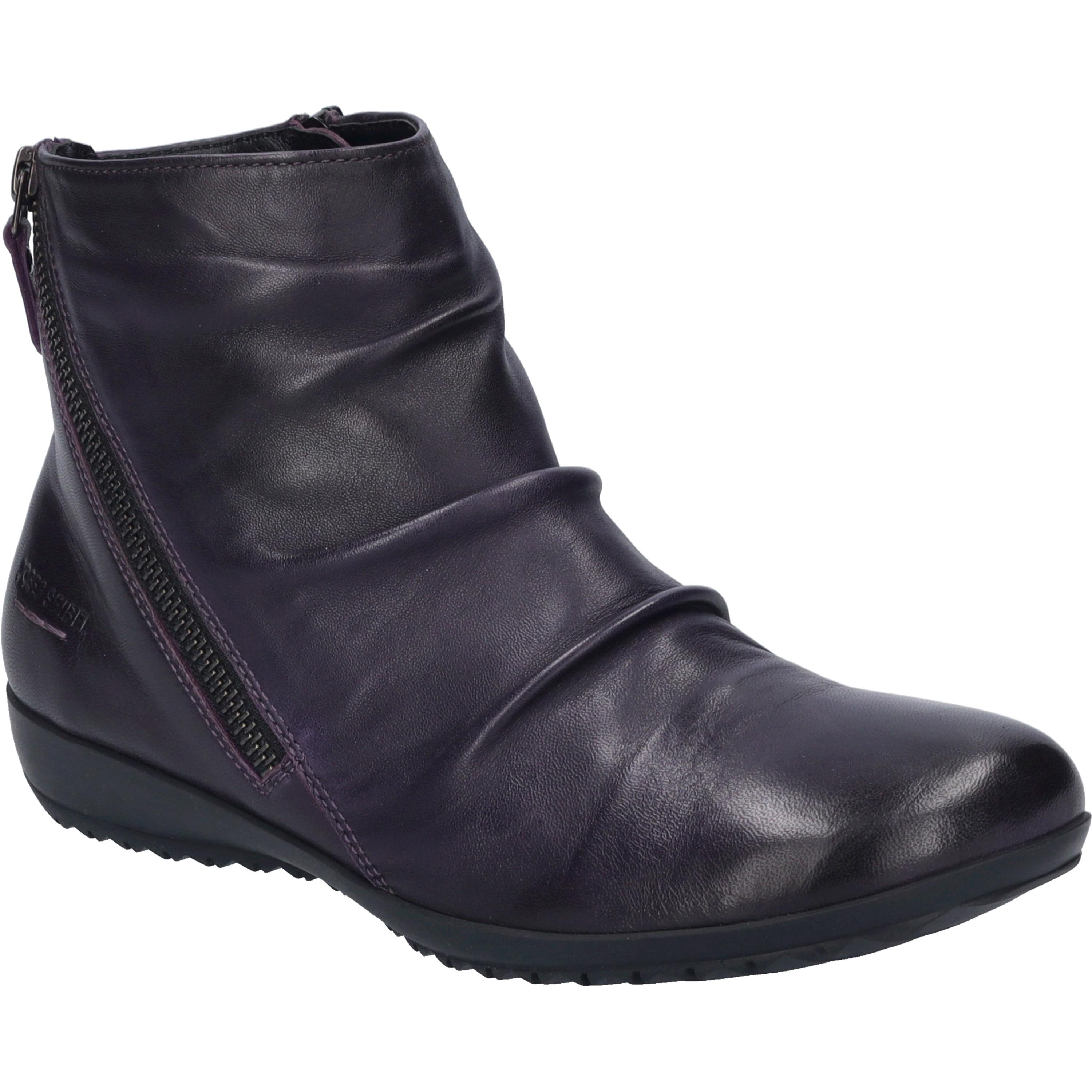 Stiefelette Josef Seibel "Naly 61, Purple", Damen, Gr. 42, Lila, Obermaterial: 100% Rindsleder Leather Cow., Schuhe Stiefelette