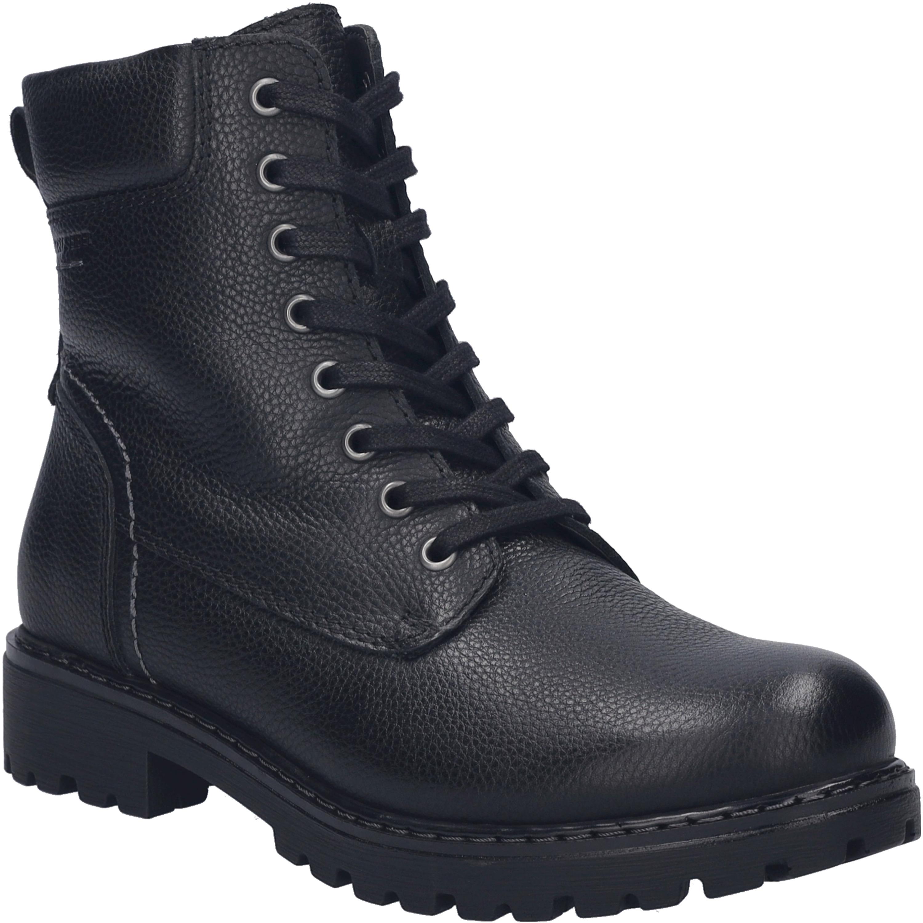 Stiefelette Josef Seibel "Melinda 27, Schwarz", Damen, Gr. 38, Schwarz, Obermaterial: 100% Rindsleder Leather Cow., Schuhe Stiefelette