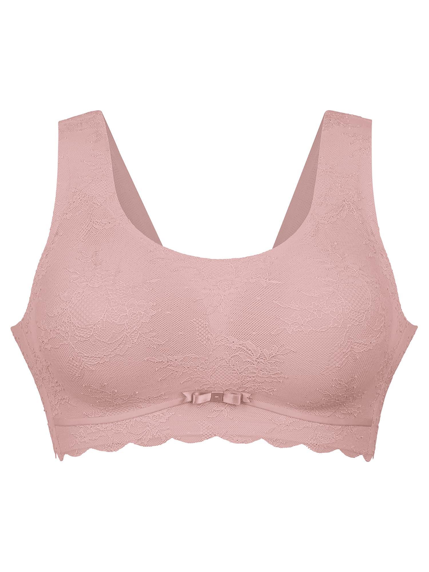 Bralette Anita "Bralette Essentials Lace", Damen, Gr. L, N-Gr, Rosa (Rosewood), Obermaterial: 61% Polyamid Pa. 39% Elasthan El., Bhs Bralette
