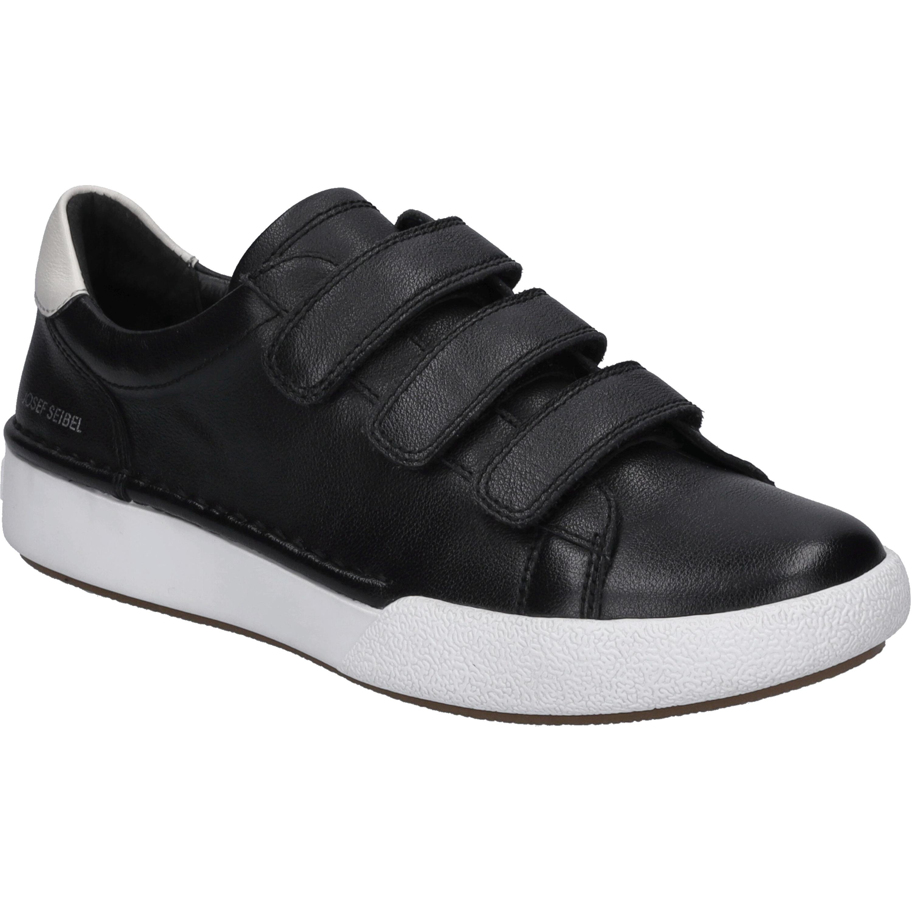 Sneaker Josef Seibel "Claire 12, Schwarz-Kombi", Damen, Gr. 36, Schwarz (Schwarz, Kombi), Obermaterial: 100% Rindsleder Leather Cow., Schuhe Sneaker