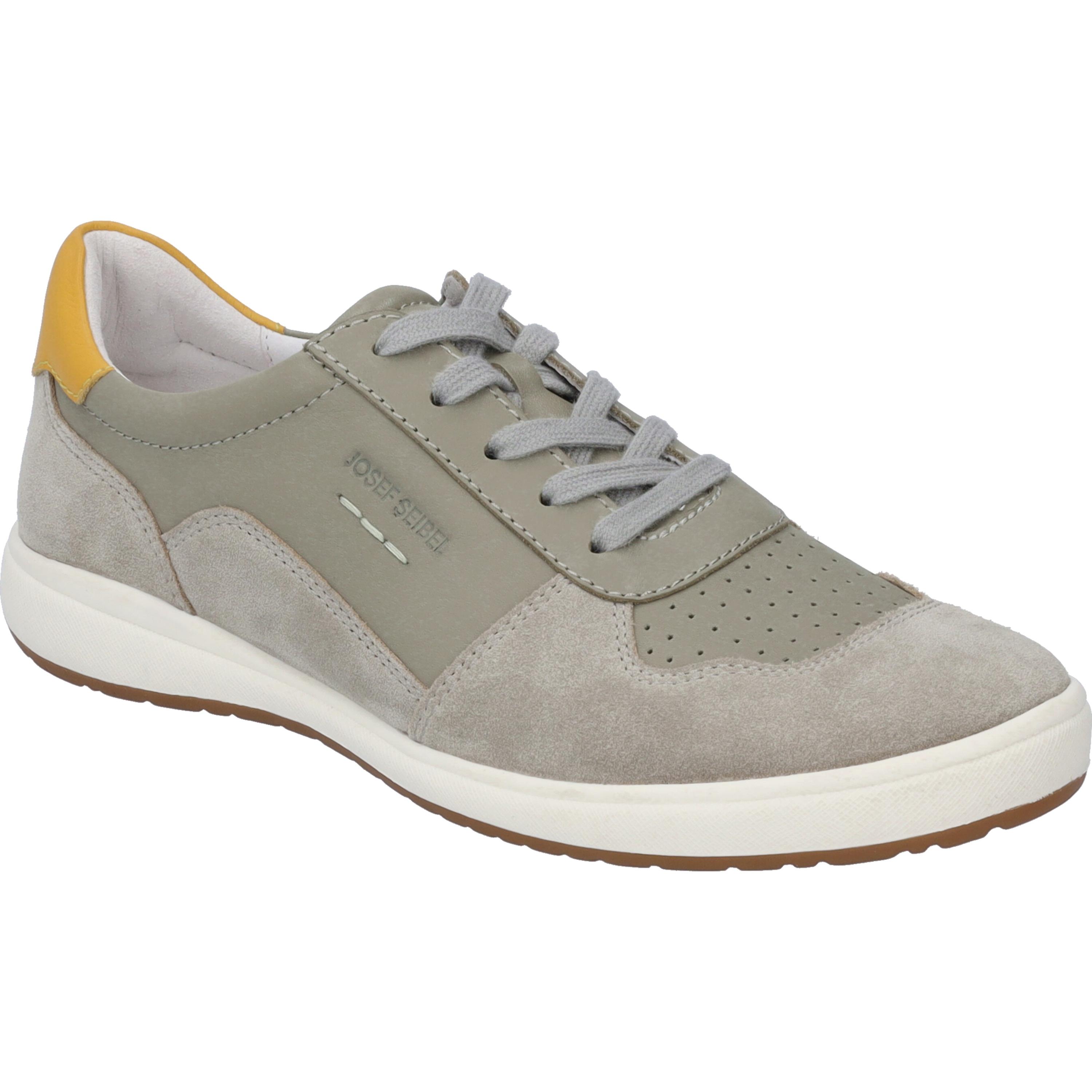 Sneaker Josef Seibel "Caren 49, Salvia-Kombi", Damen, Gr. 40, GrüN (Salvia, Kombi), Obermaterial: 100% Rindsleder Leather Cow., Schuhe Sneaker