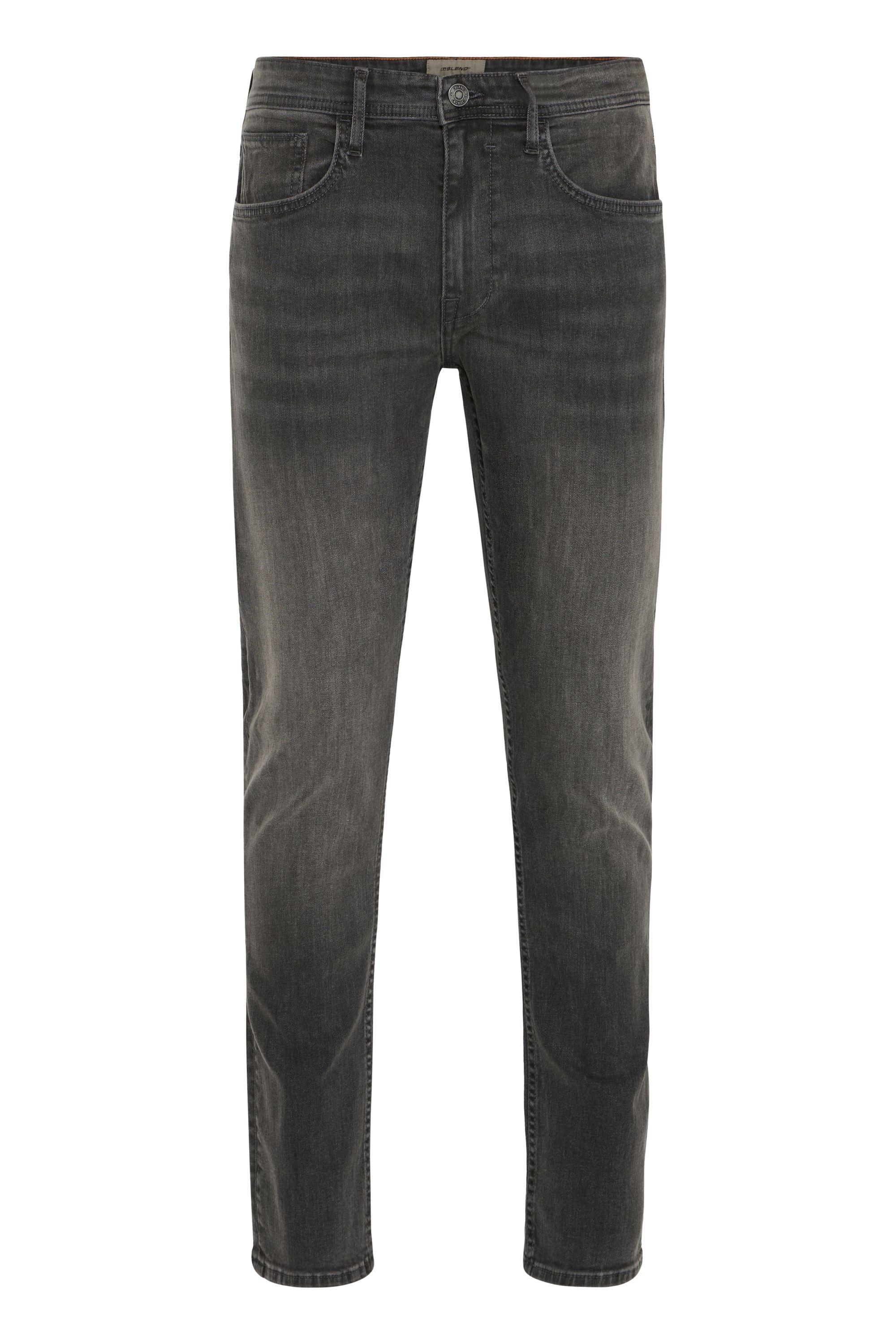 Slim-Fit-Jeans Blend "Slim-Fit-Jeans Bhtwister", Herren, Gr. 33/34, LäNge 34, Grau (Denim Grau), Obermaterial: 98% Baumwolle Co. 2% Elasthan El., Jeans Slim-Fit-Jeans