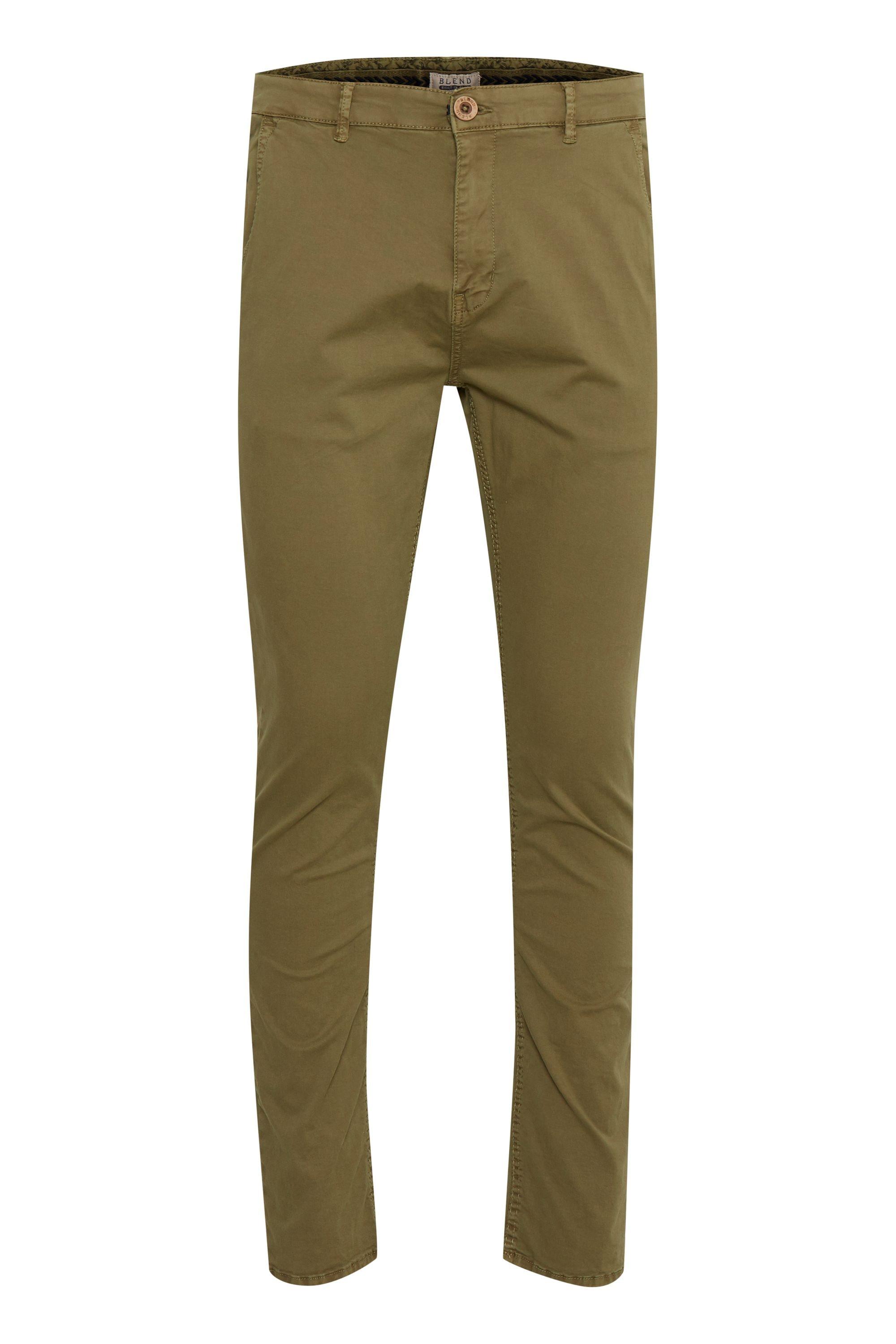 Chinohose Blend "Chinohose Bhnight", Herren, Gr. 38, LäNge 34, GrüN (Martini Olive), Obermaterial: 98% Baumwolle Co. 2% Elasthan El., Hosen Chinohose