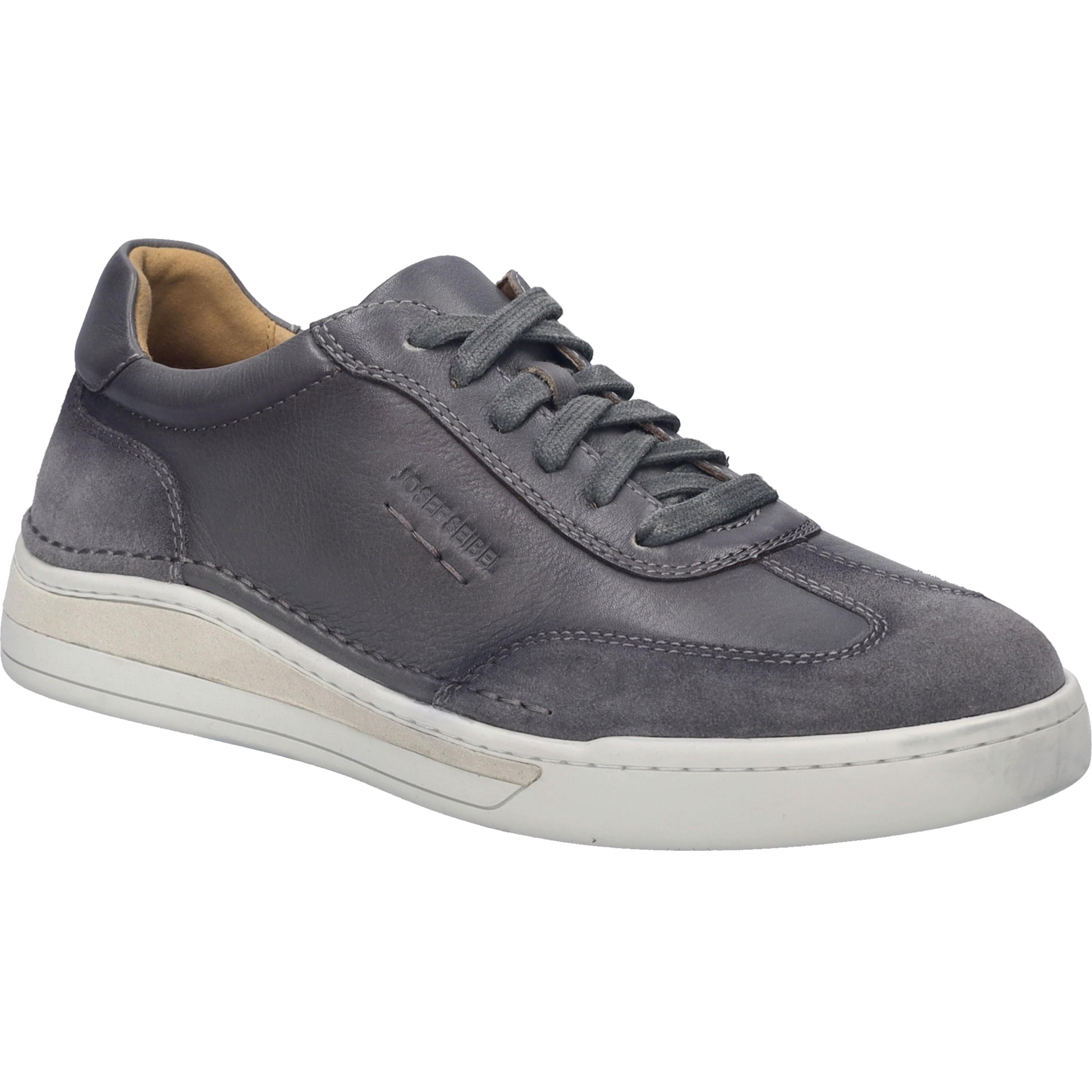 SchnüRschuh Josef Seibel "Cleve 07, Graphit", Herren, Gr. 44, Grau (Graphit), Obermaterial: 100% Rindsleder Leather Cow., Schuhe SchnüRschuh