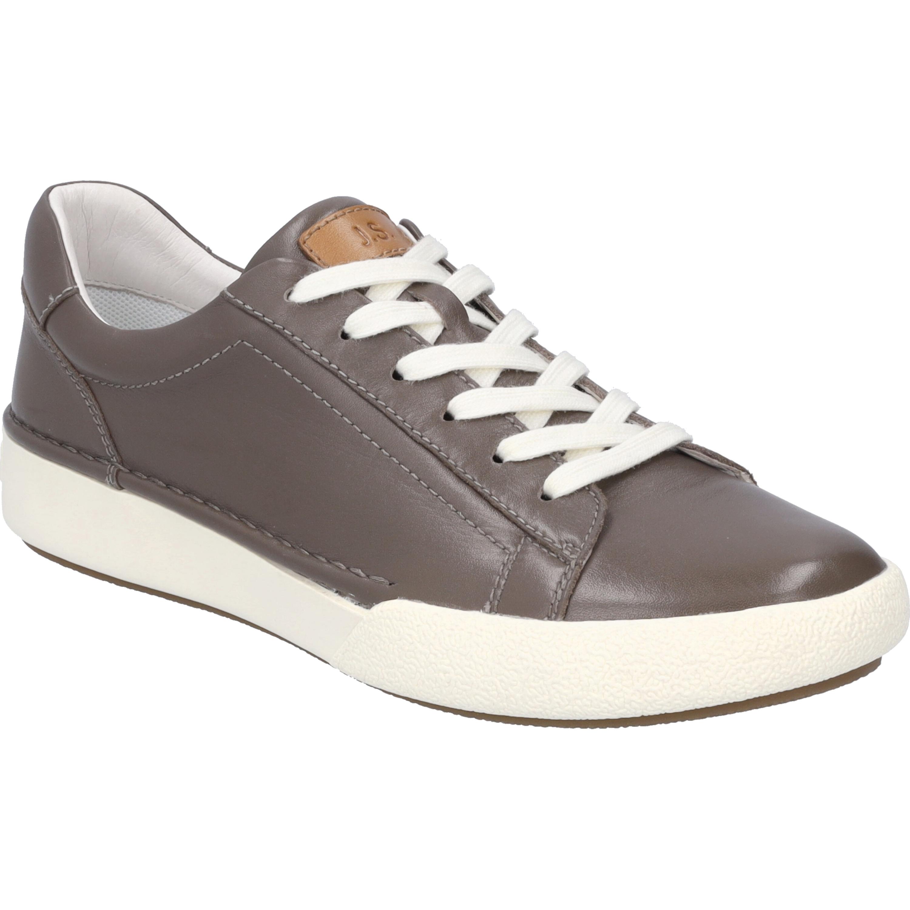 Sneaker Josef Seibel "Claire 01, Grau", Damen, Gr. 37, Grau, Obermaterial: 100% Rindsleder Leather Cow., Schuhe Sneaker