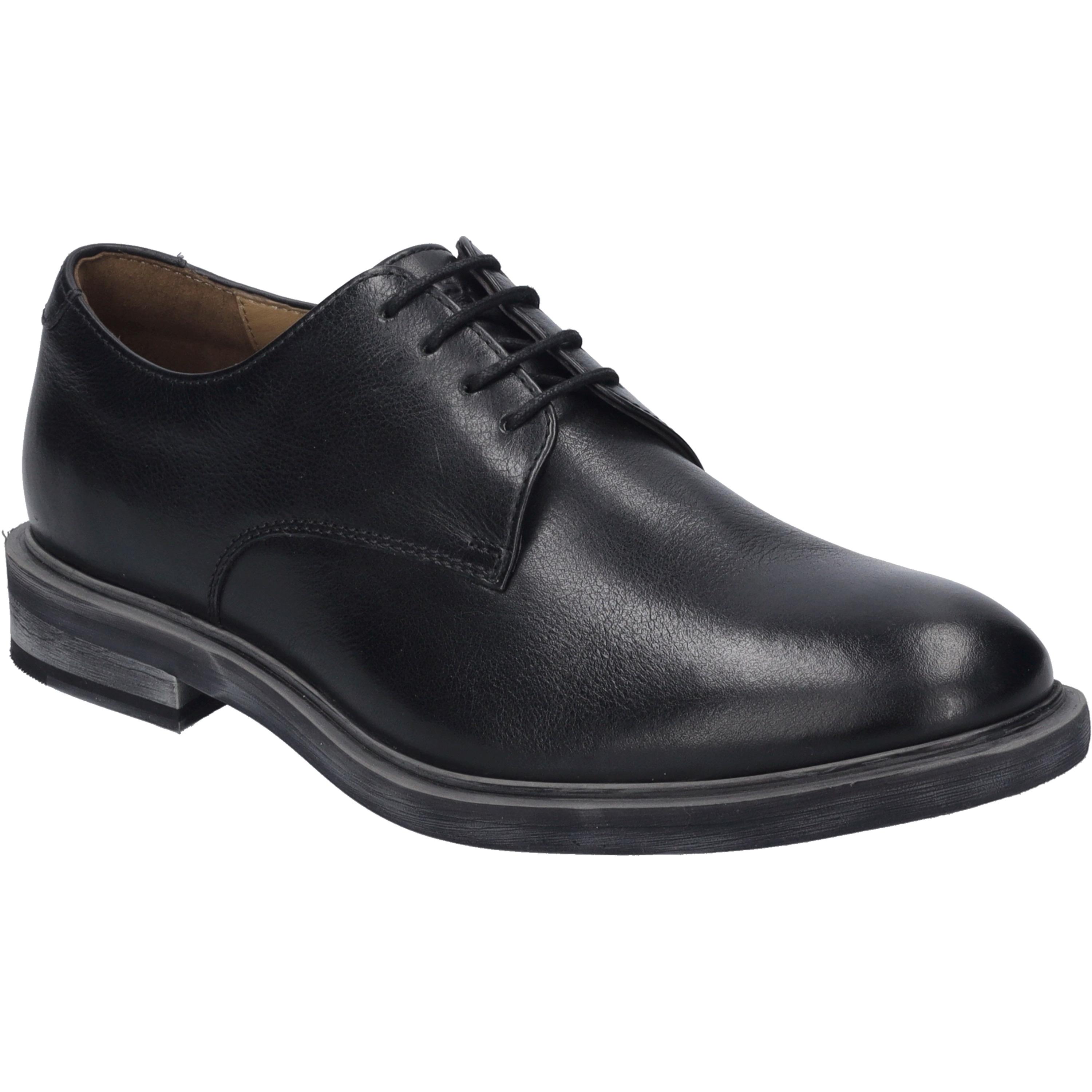 SchnüRschuh Josef Seibel "Bradley 01, Schwarz", Herren, Gr. 43, Schwarz, Obermaterial: 100% Rindsleder Leather Cow., Schuhe SchnüRschuh