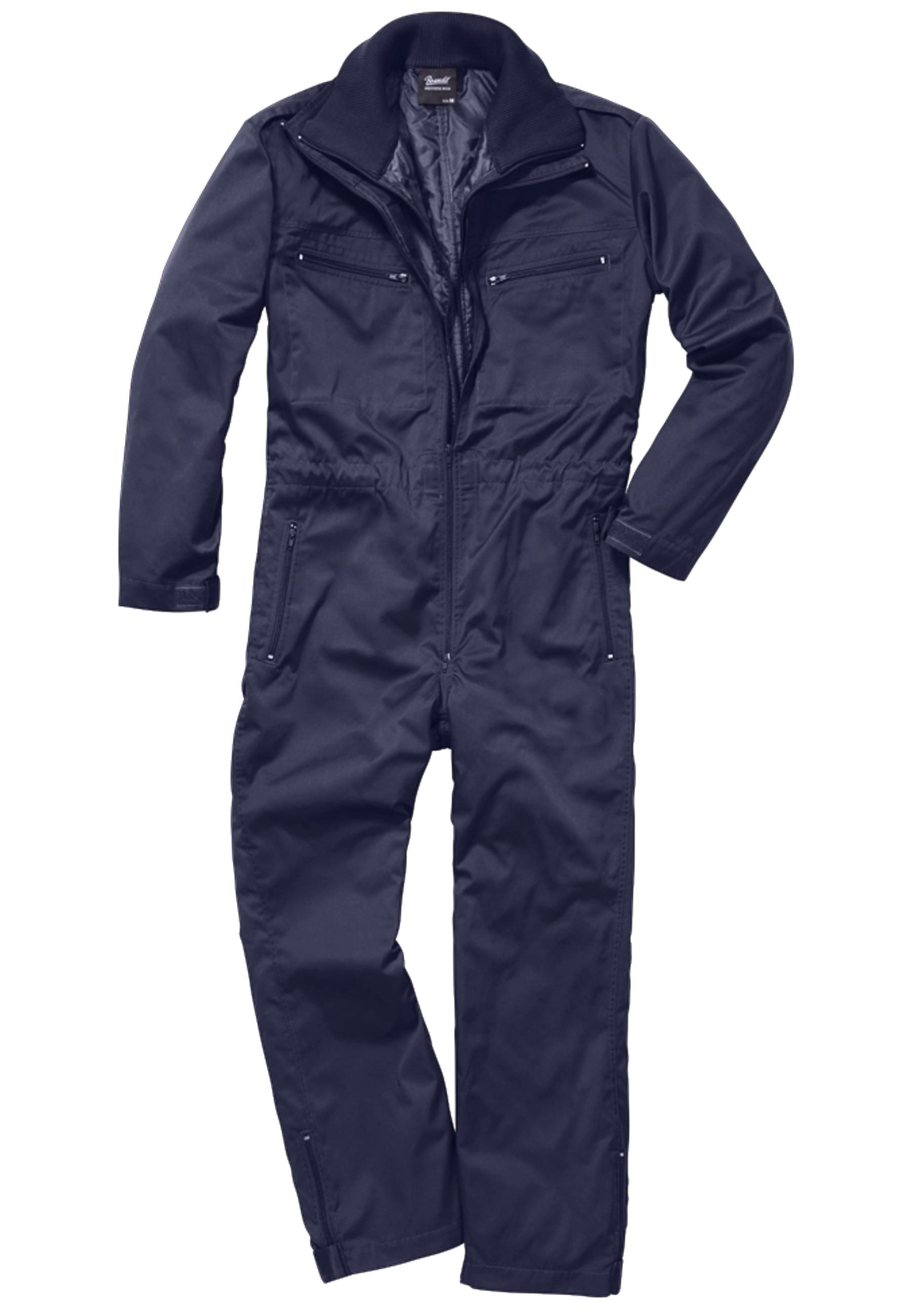 Jumpsuit Brandit "Brandit Herren Tank Jumpsuit", Herren, Gr. M, Us-GrößEn, Navy, 65% Polyester, 35% Baumwolle, Unifarben, Normal, Overalls Jumpsuit