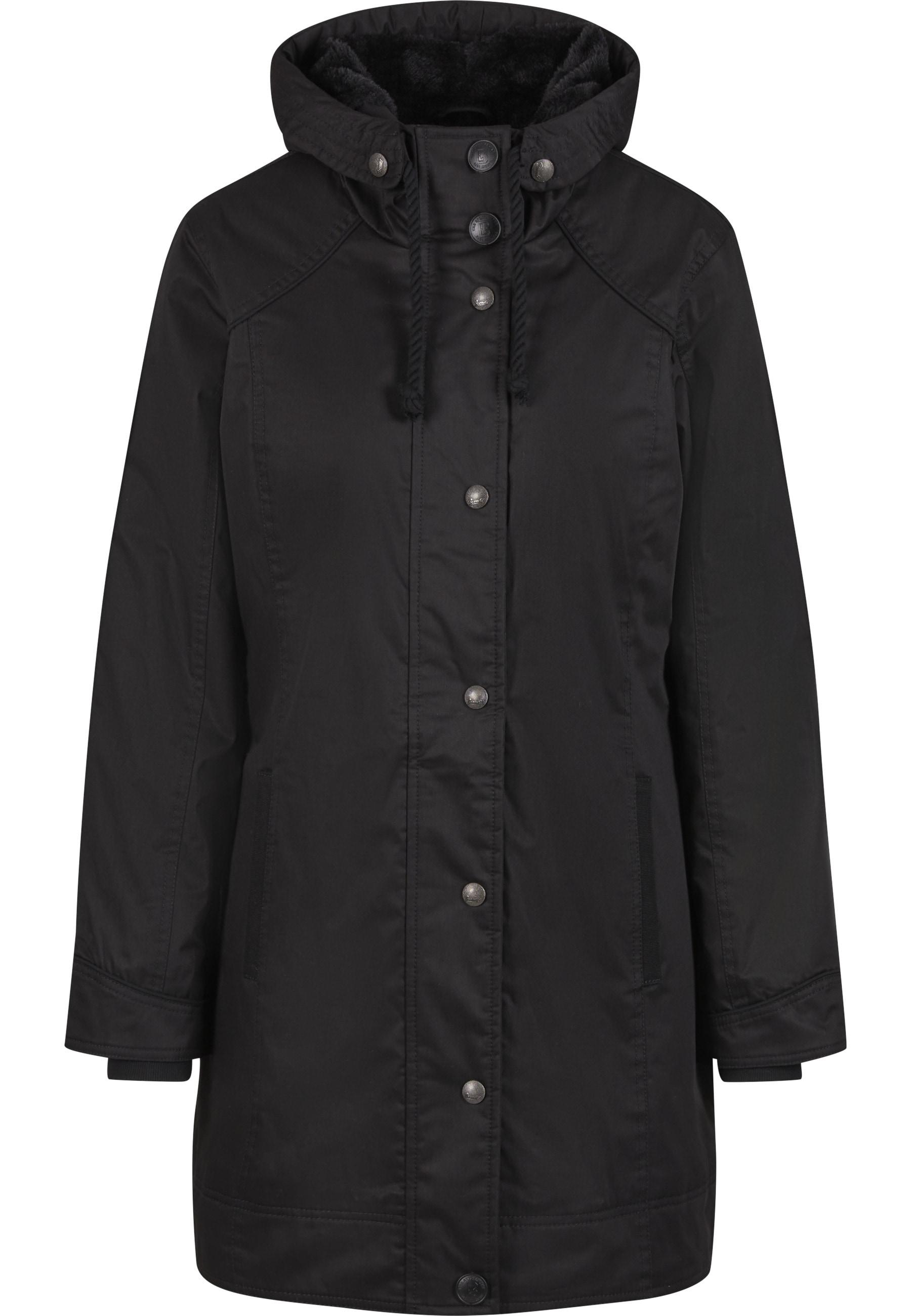 Parka Brandit "Brandit Brandit Women Savannah Winterparka", Damen, Gr. S, Schwarz, 65% Polyester, 35% Baumwolle, Unifarben, Normal, Ohne Ausschnitt, Jacken Parka