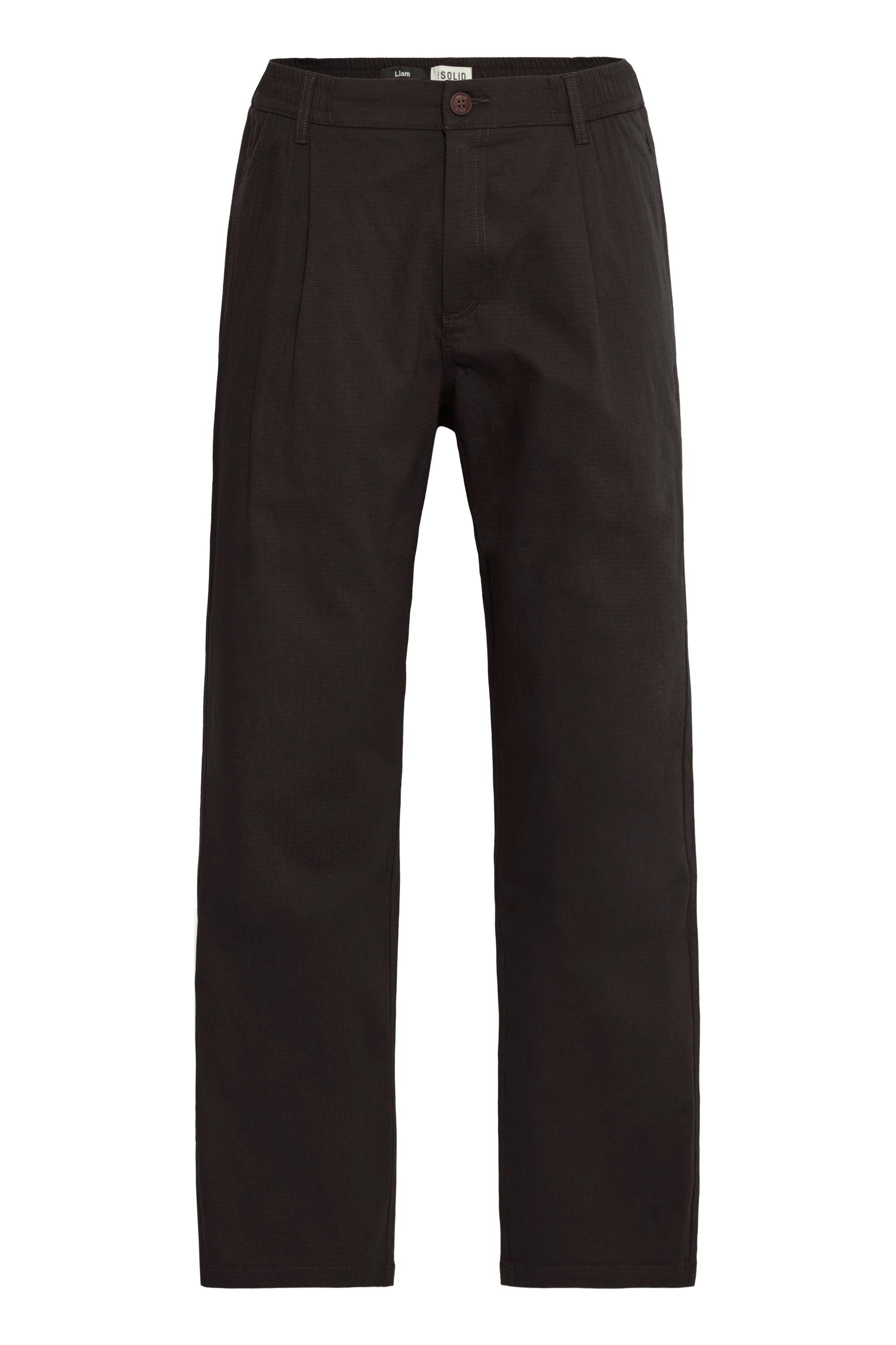 Chinohose Solid "Chinohose Sdliam", Herren, Gr. Xl, N-Gr, Schwarz (True Schwarz), Obermaterial: 98% Baumwolle Co. 2% Elasthan El., Hosen Chinohose