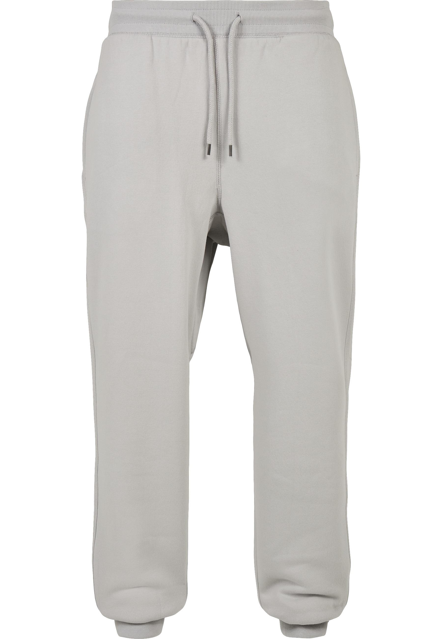 Stoffhose Urban Classics "Urban Classics Herren Basic Sweatpants", Herren, Gr. S, Us-GrößEn, Grau (Lightasphalt), 80% Baumwolle, 20% Polyester, Unifarben, Normal, Hosen Stoffhose