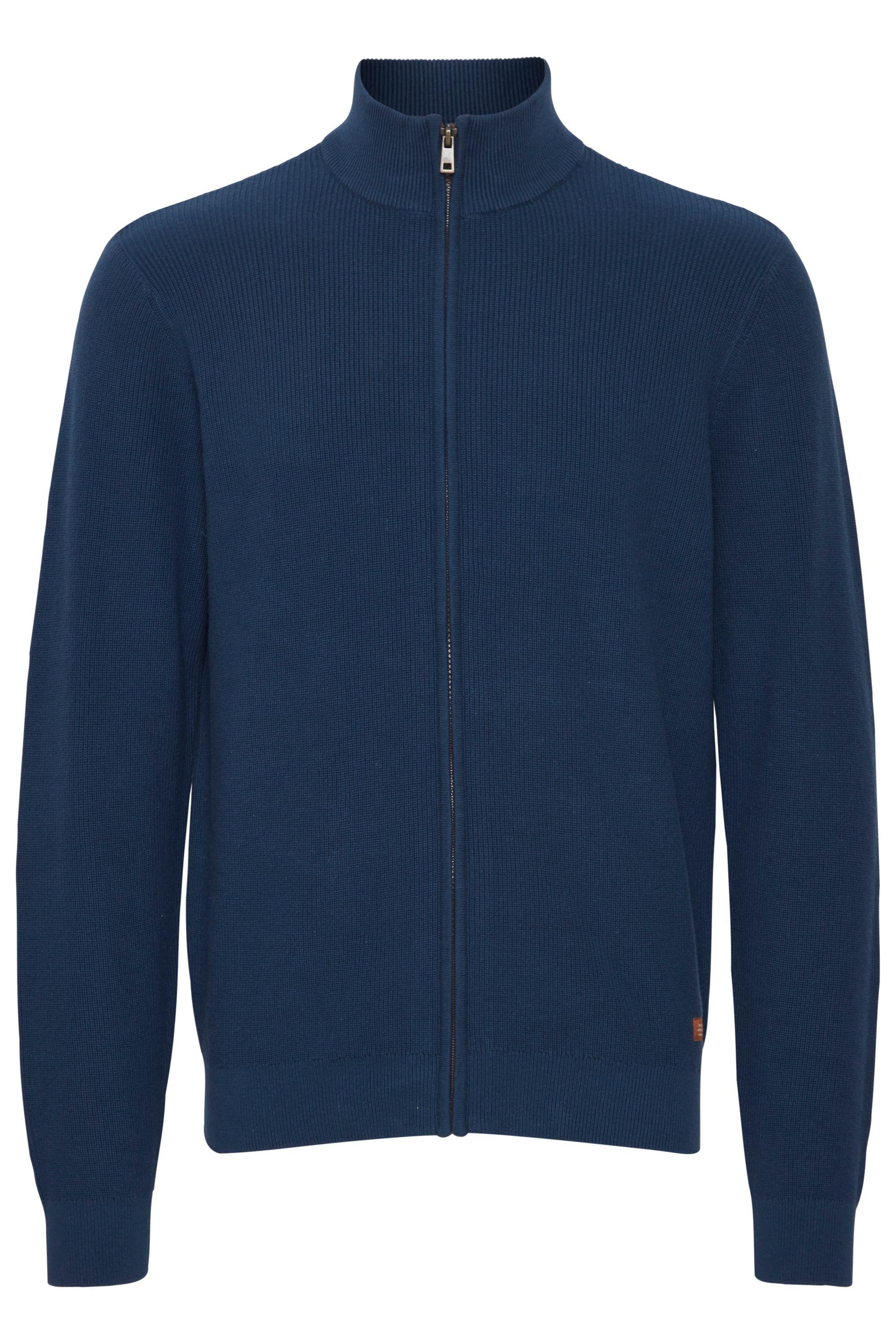 Strickjacke Blend "Strickjacke Bhcodford", Herren, Gr. L, Blau (Marineblaus), Obermaterial: 100% Baumwolle Co., Strickjacken Strickjacke