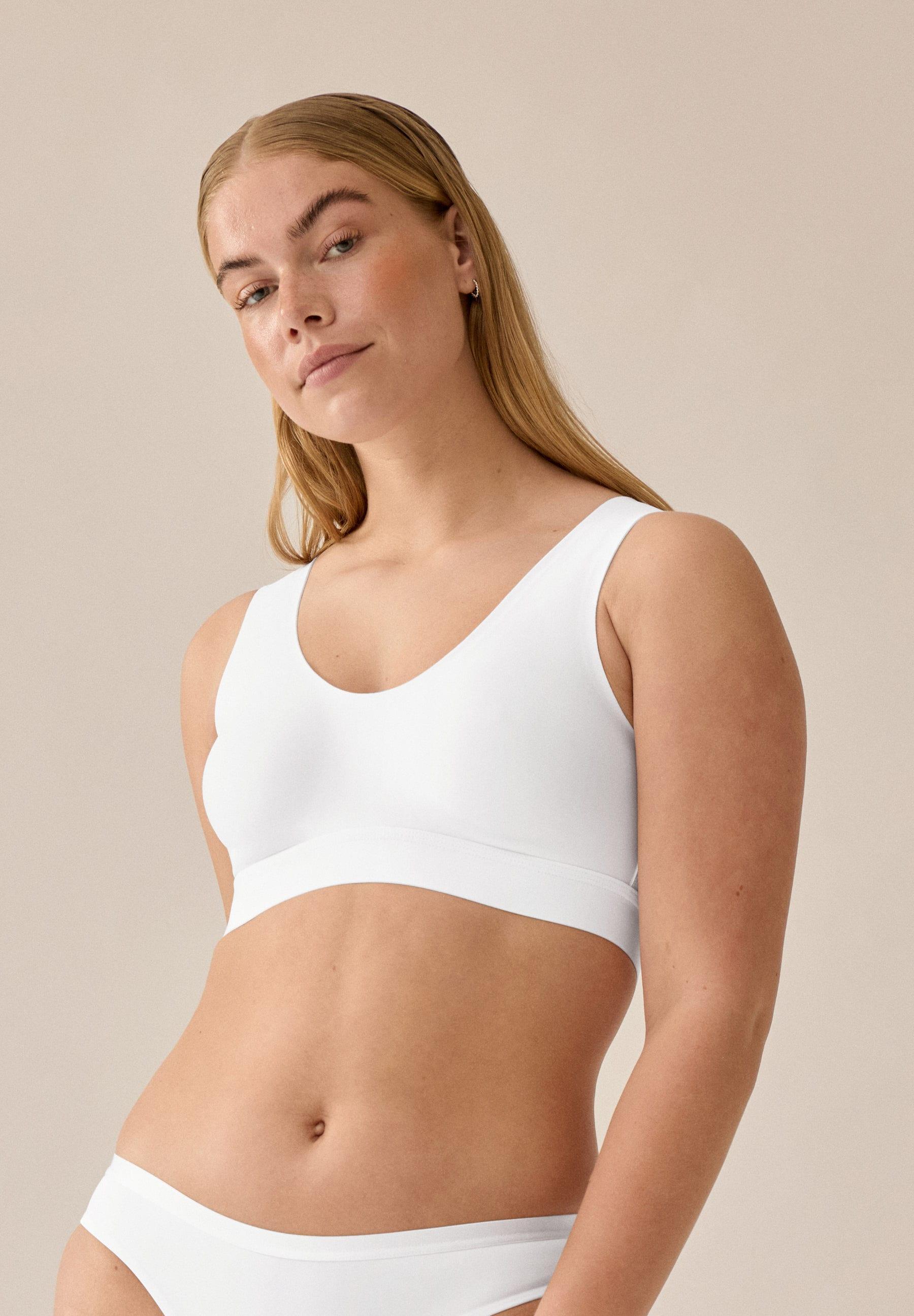 Gemoldeter Bh Naturana "Smoothing", Damen, Gr. M, N-Gr, Weiß, Obermaterial: 77% Polyester, 23% Elasthan, Bhs, Hohe Seitenteile, Weich, Bequem, Basic, Breite TräGer, Ohne BüGel