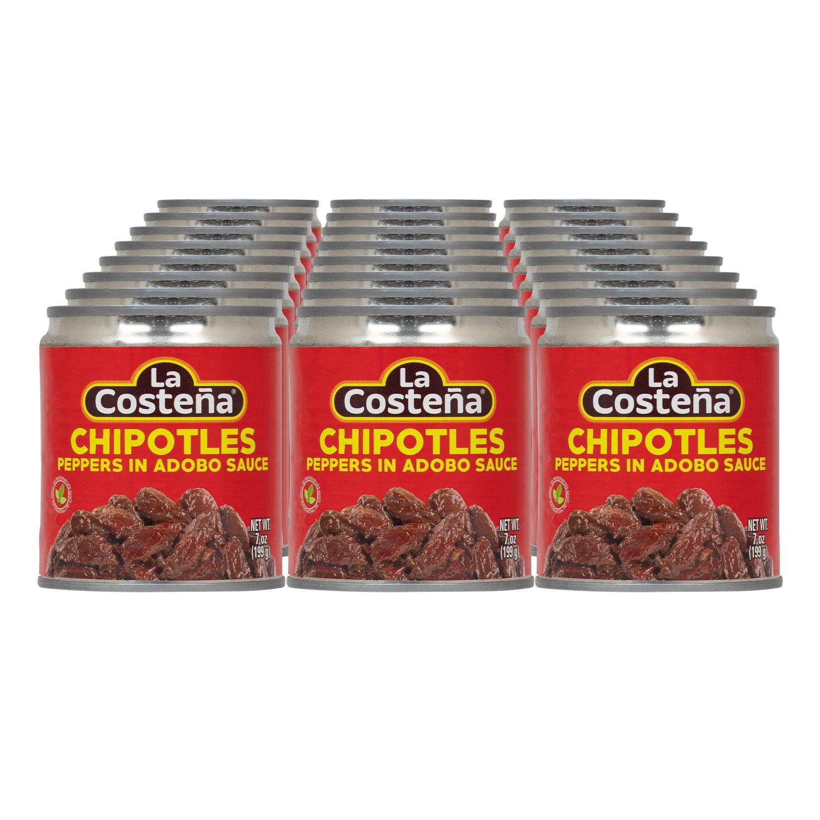 La Costena Chipotle Chilli in Adobo Sauce 199 g, 24er Pack