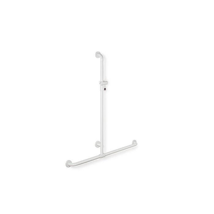 Hewi 801 Duschhandlauf 801.35.43018 1184 x 1100 mm, senfgelb, mit Brausehalterstange