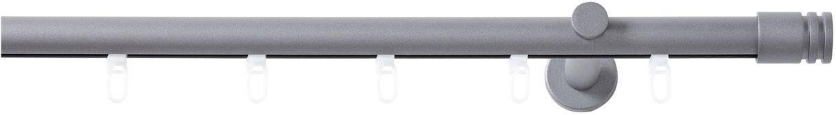 Innenlaufschiene GOOD LIFE "Mira" Gr. 20, grau (anthrazit), L:480cm Ø:20mm, Aluminium, Metall, Gardinenstangen, Innenlaufschiene