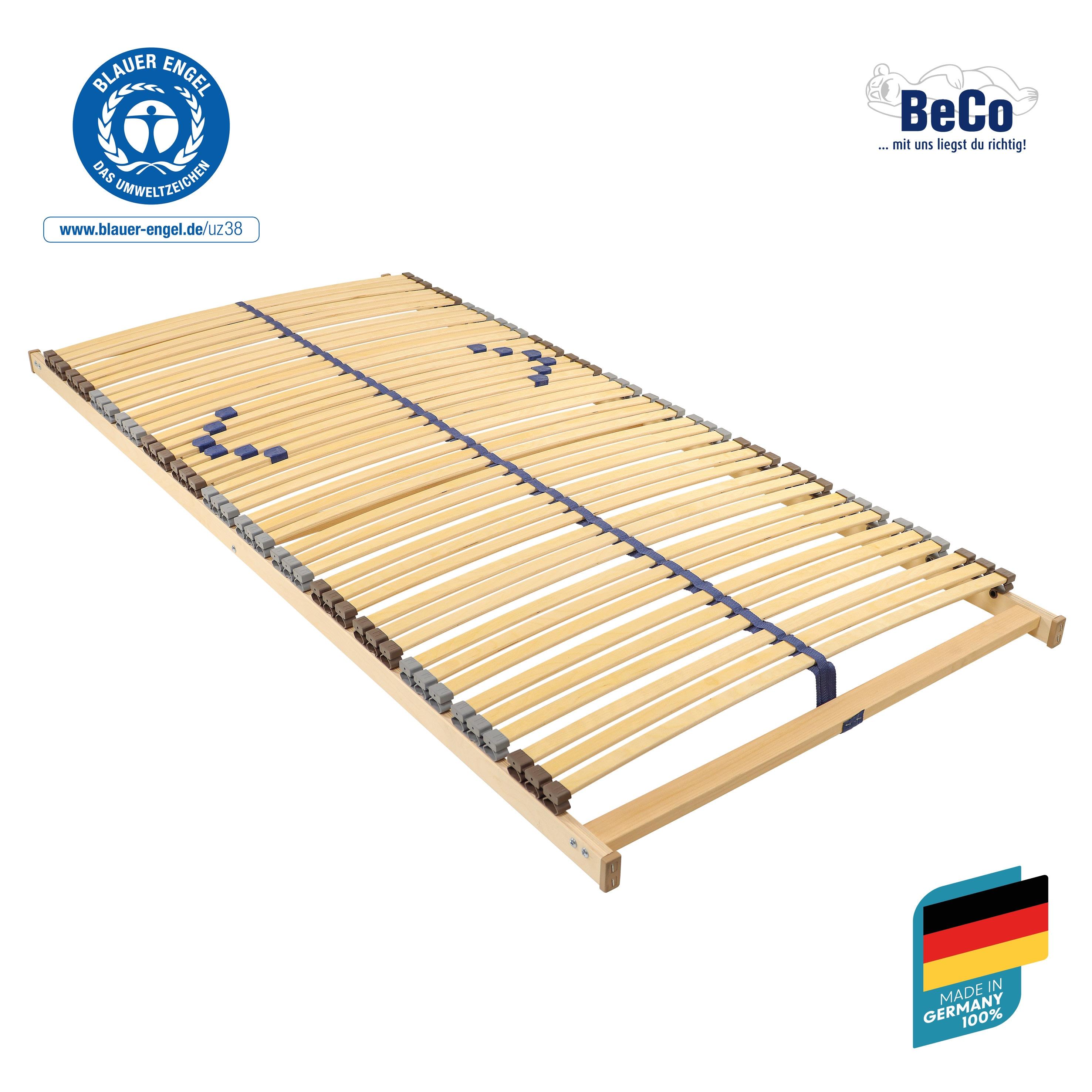 Lattenrost BECO "Blue Royal NV", transparent (weiß, neutral), B:140cm H:8cm L:200cm, Lattenroste, Lattenrost, ausgezeichnet mit dem Blauen Engel