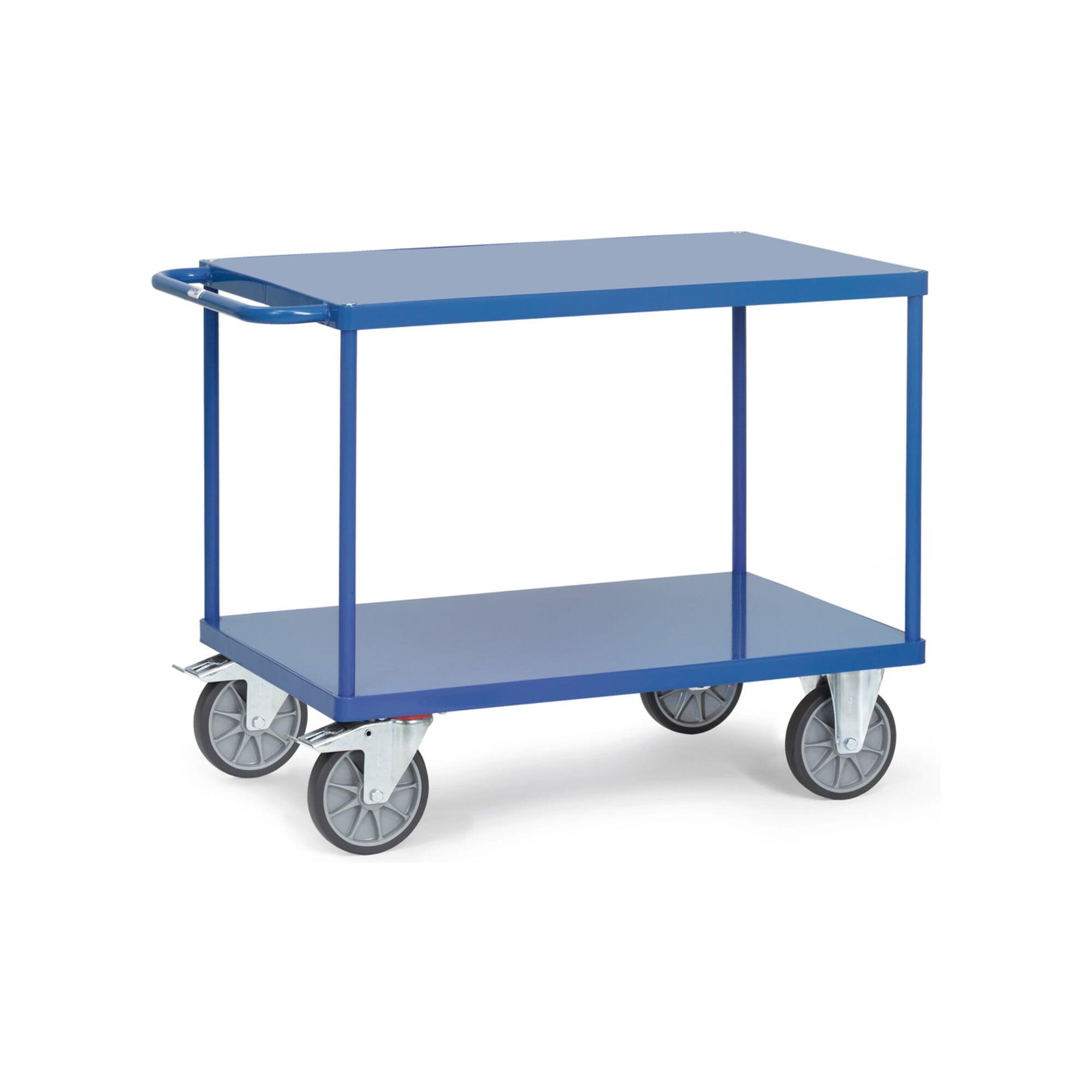 Fetra Tischwagen 2400B Mit Stahlblech-Plattformen - Tragkraft 500Kg Tpe-Reifen)