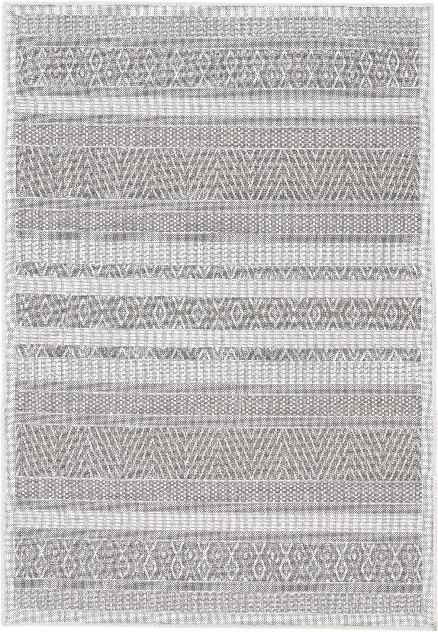 Teppich CARPETFINE "Boho 101, auch als Läufer erhältlich", beige, B:160cm H:4mm L:230cm, Polypropylen, Teppiche, Teppich, robustes Flachgewebe, Sisal Optik, UV-beständig, In- und Outdoor