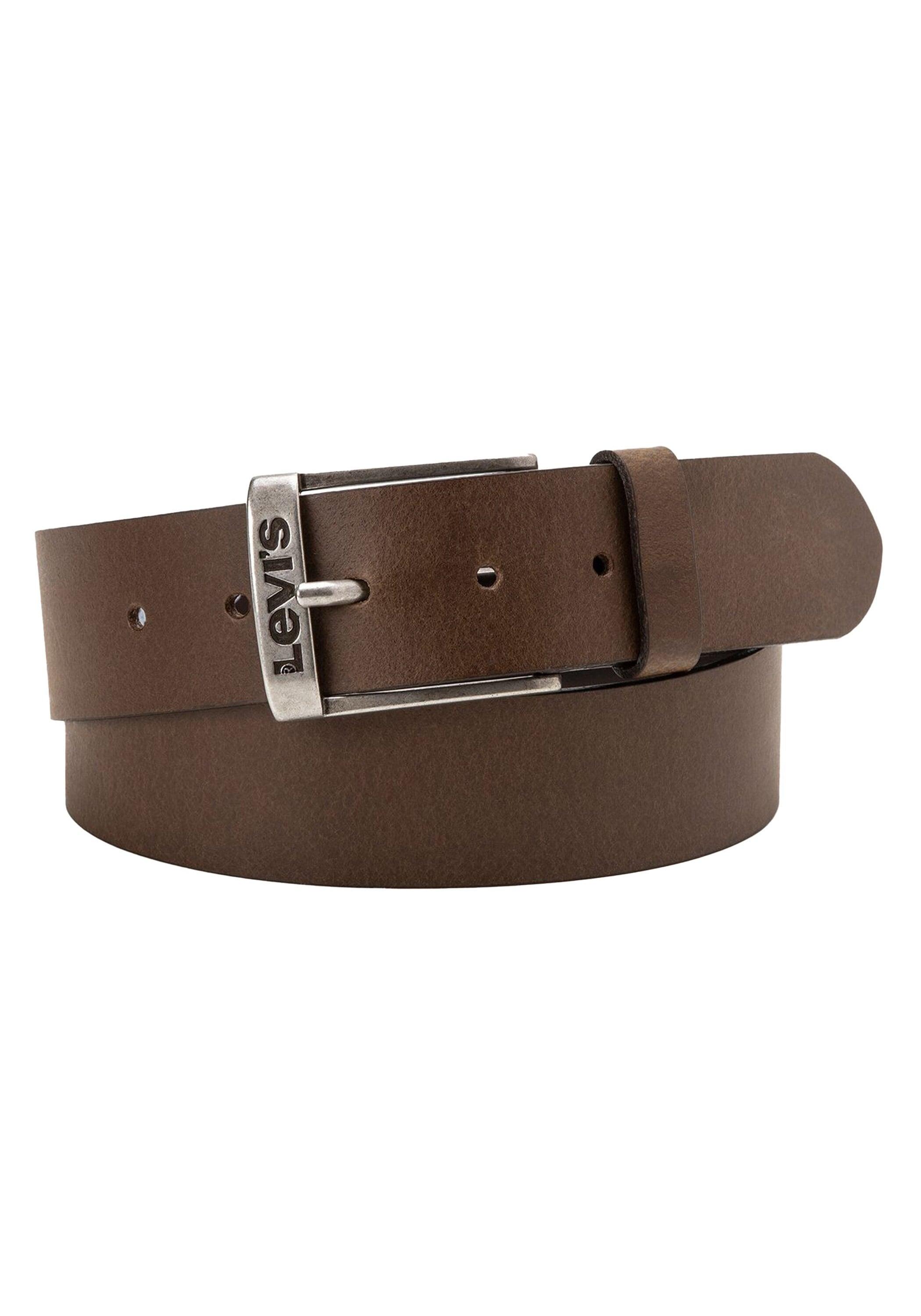 HüFtgüRtel Levi's "GüRtel New Duncan", Herren, Gr. 85, Braun (Schwarz Braun), Obermaterial: 100% Rindveloursleder Cvl., GüRtel HüFtgüRtel